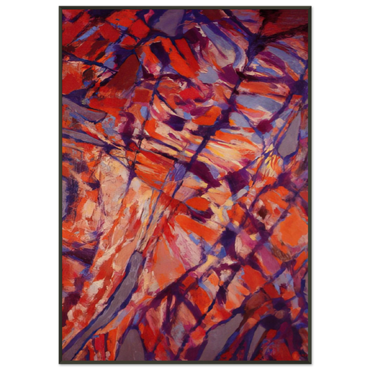 Alfred Manessier  Terre assoiffee I  1966 Framed Art Print  - Aluminum Frame - 21x29.7 cm / 8x12"