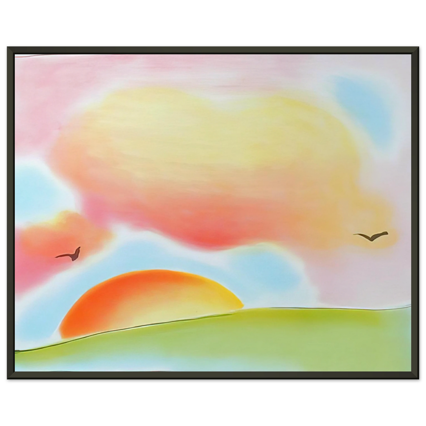Peter Max FREEDOM 1980 Framed Art Print - Aluminum Frame - 70x100 cm / 28x40 inches