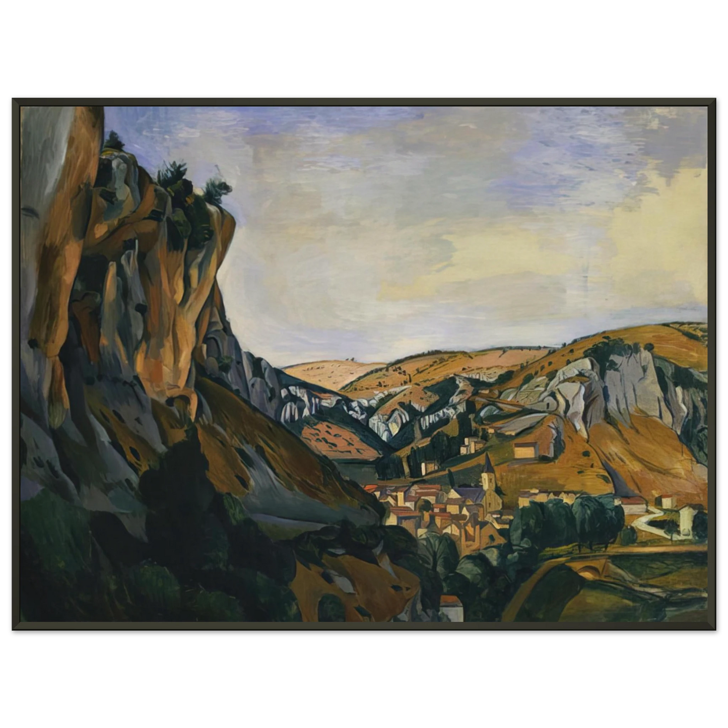 Andre Derain VALLEY OF THE LOT AT VERS 1912 Framed Art Print - Aluminum Frame - 70x100 cm / 28x40 inches