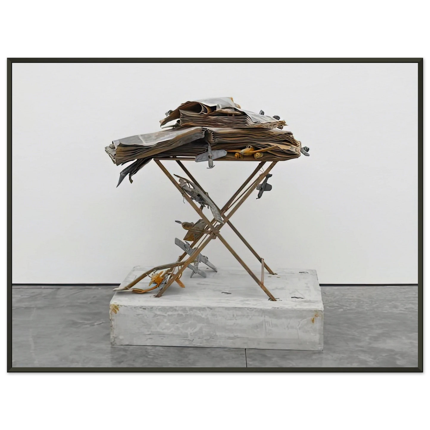 Anselm Kiefer DAT ROSA MIEL APIBUS 2009 Framed Art Print - Aluminum Frame - 40x50 cm / 16x20 inches