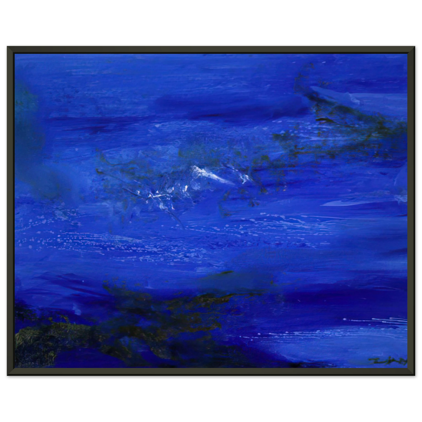 Zao WouKi 25 10 2002 2002 Framed Art Print - Aluminum Frame - 40x50 cm / 16x20 inches