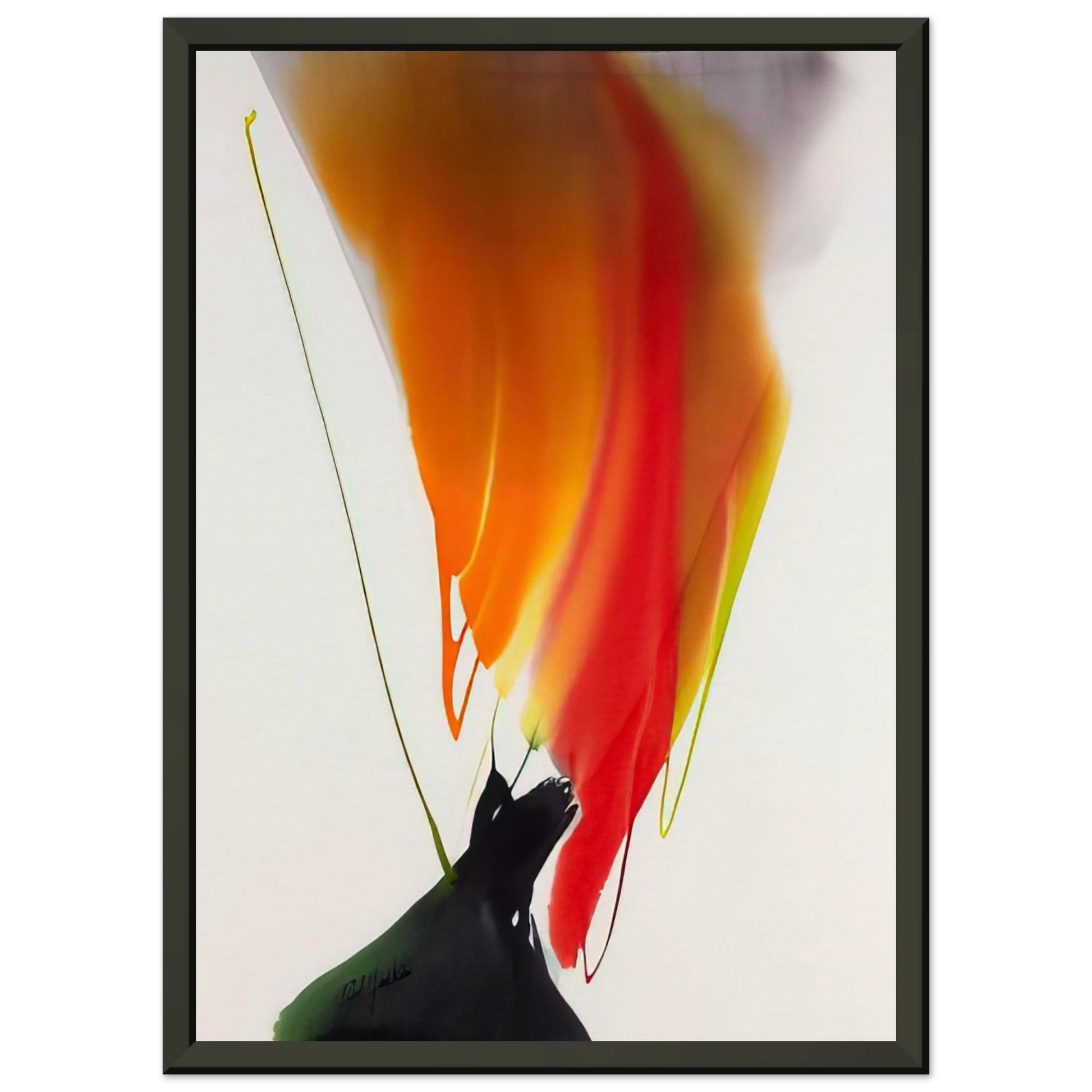 Paul Jenkins  Phenomena Woman Witch  1969 Framed Art Print  - Aluminum Frame - 70x100 cm / 28x40 inches