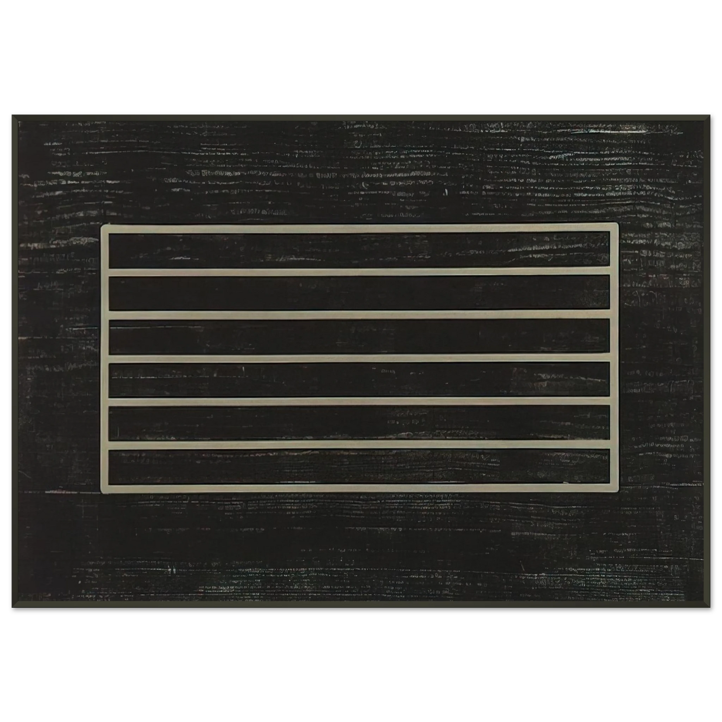 Donald Judd Untitled Minimalism Framed Art Print - Aluminum Frame - 21x29.7 cm / 8x12"