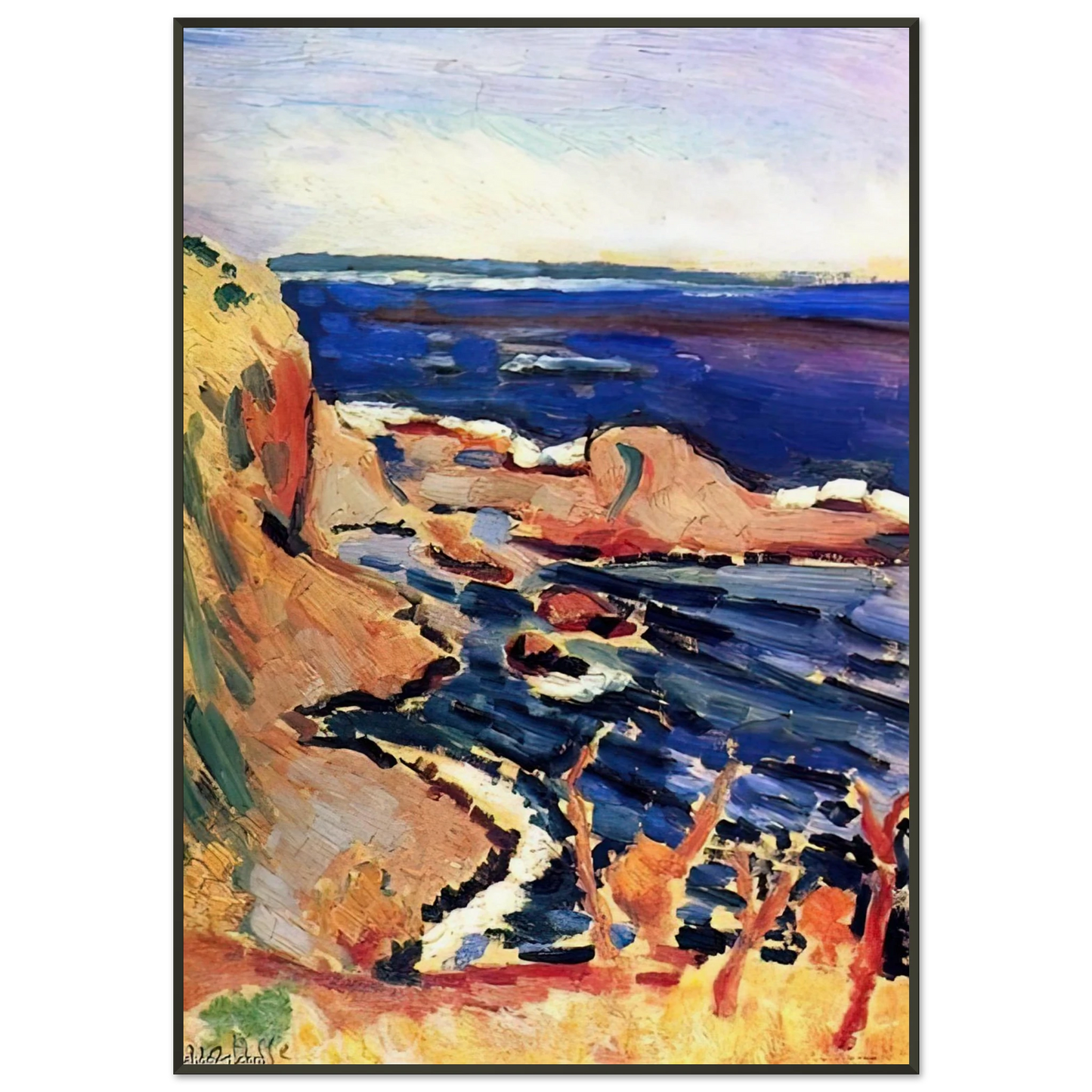 Henri Matisse LA MOULADE 1905 Framed Art Print - Aluminum Frame - 21x29.7 cm / 8x12"