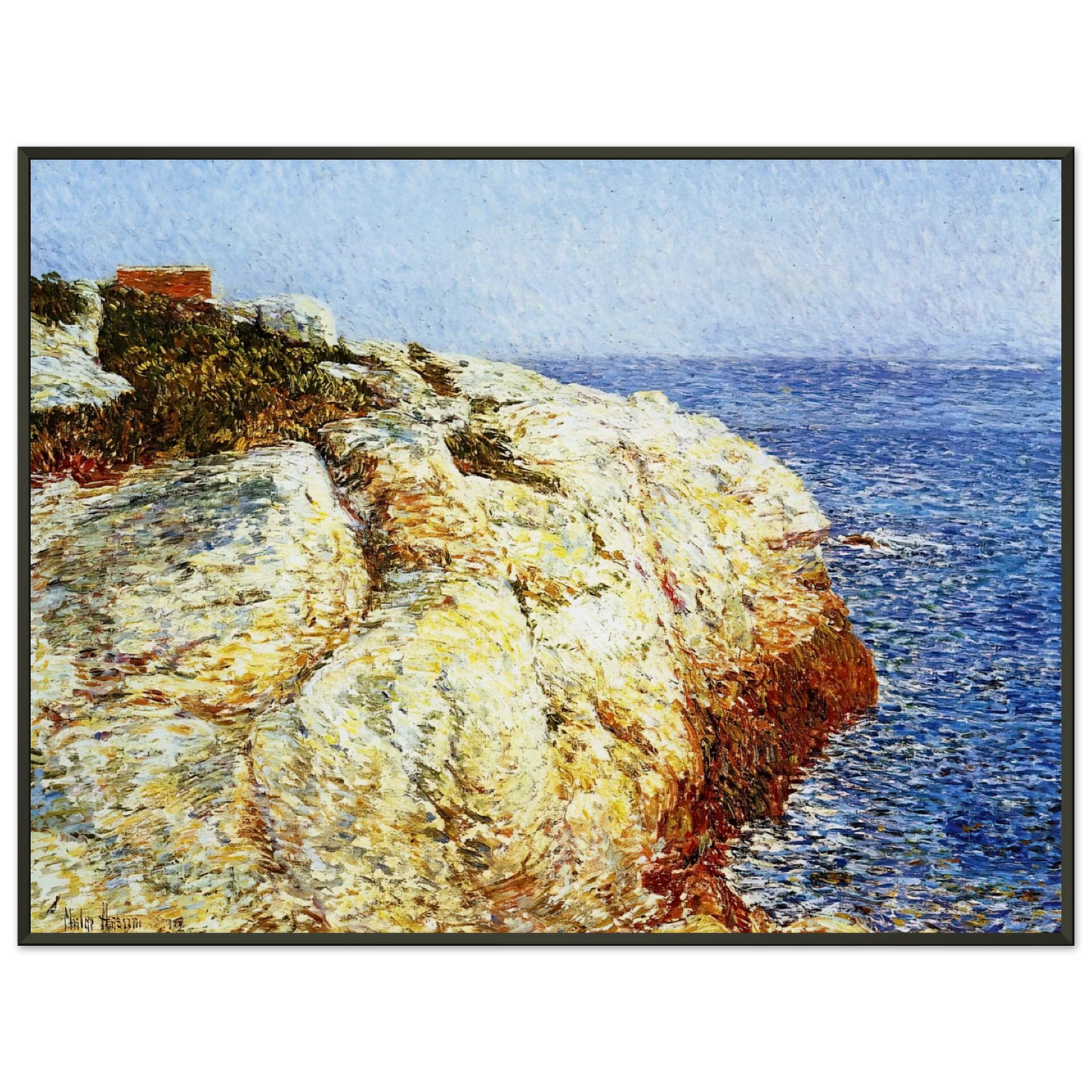Childe Hassam Northeast Headlands Appledore Framed Art Print - Aluminum Frame - 60x80 cm / 24x32 inches