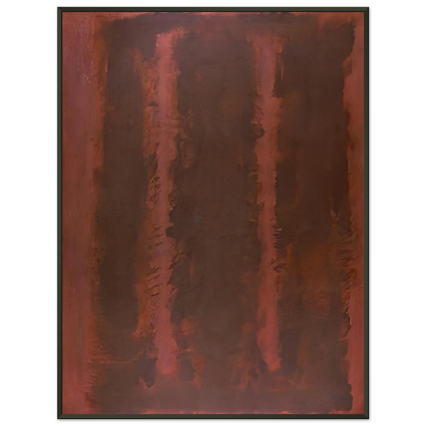 Mark Rothko Black on Maroon 1958 Framed Art Print - Aluminum Frame - 40x50 cm / 16x20 inches