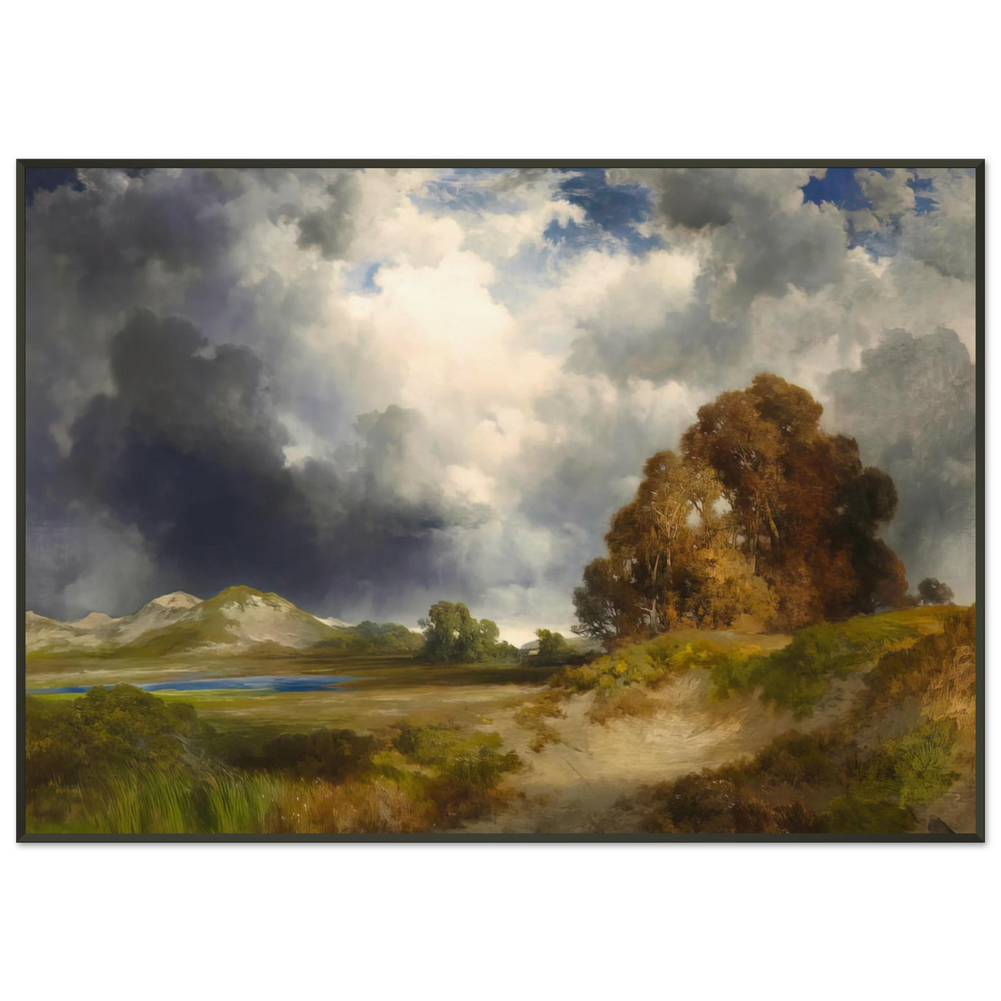 Thomas Moran East Hampton Framed Art Print - Aluminum Frame - 21x29.7 cm / 8x12"