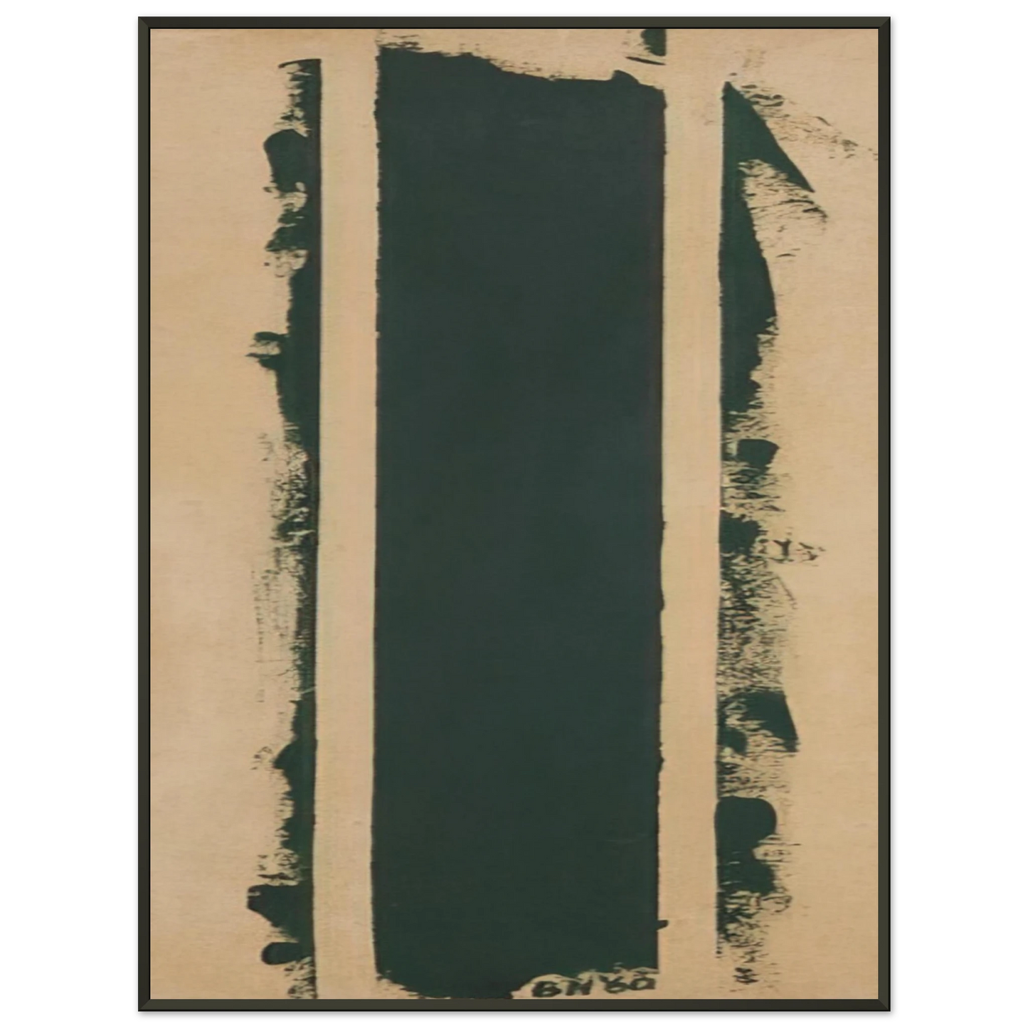 Barnett Newman Treble Framed Art Print - Aluminum Frame - 40x50 cm / 16x20 inches