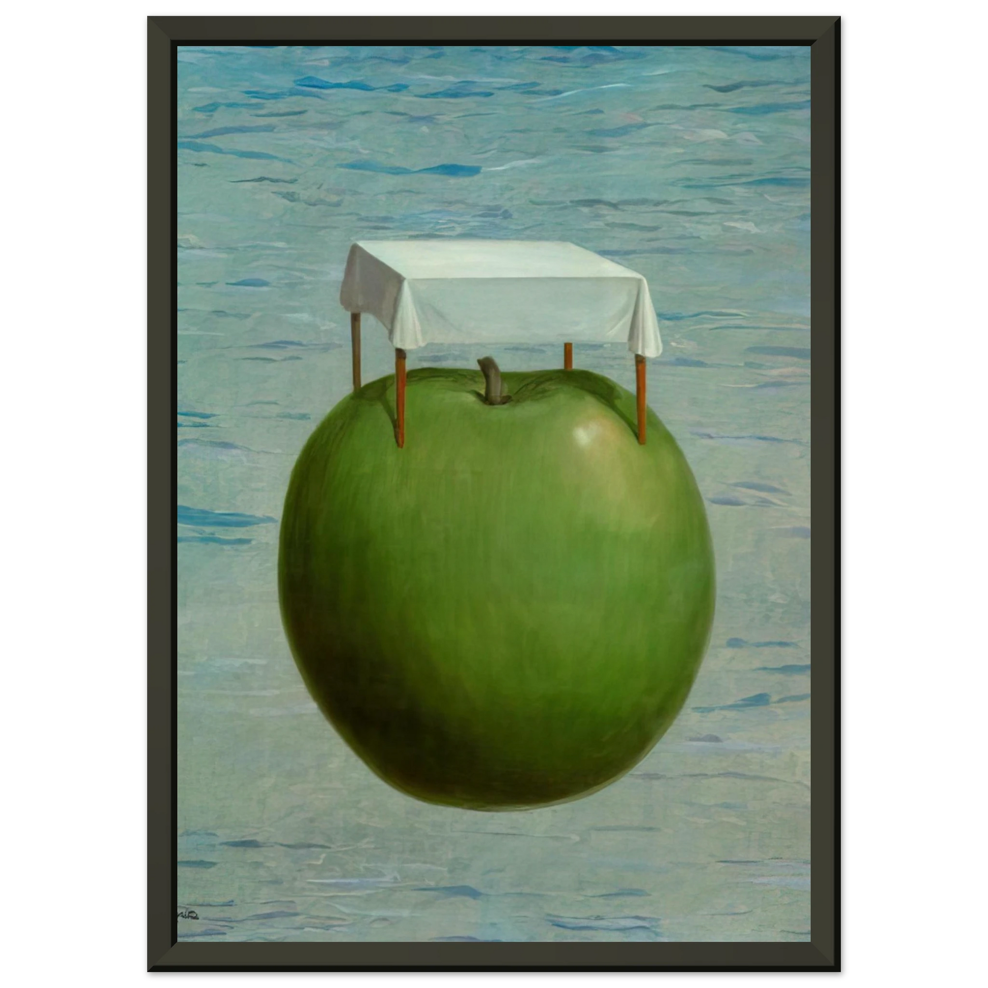 Rene Magritte  FINE REALITIES 1964 Framed Art Print  - Aluminum Frame - 70x100 cm / 28x40 inches