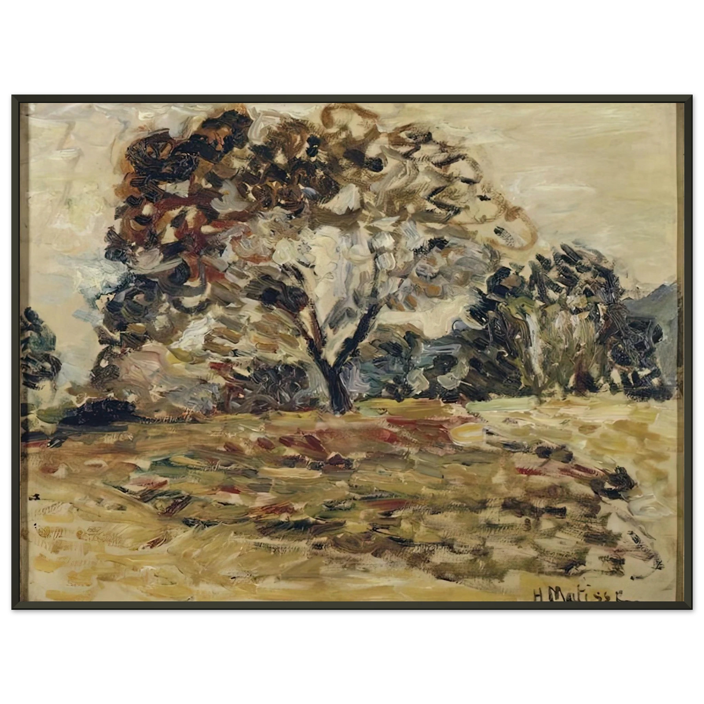 Henri Matisse LANDSCAPE OF CORSICA 1 Framed Art Print - Aluminum Frame - 70x100 cm / 28x40 inches