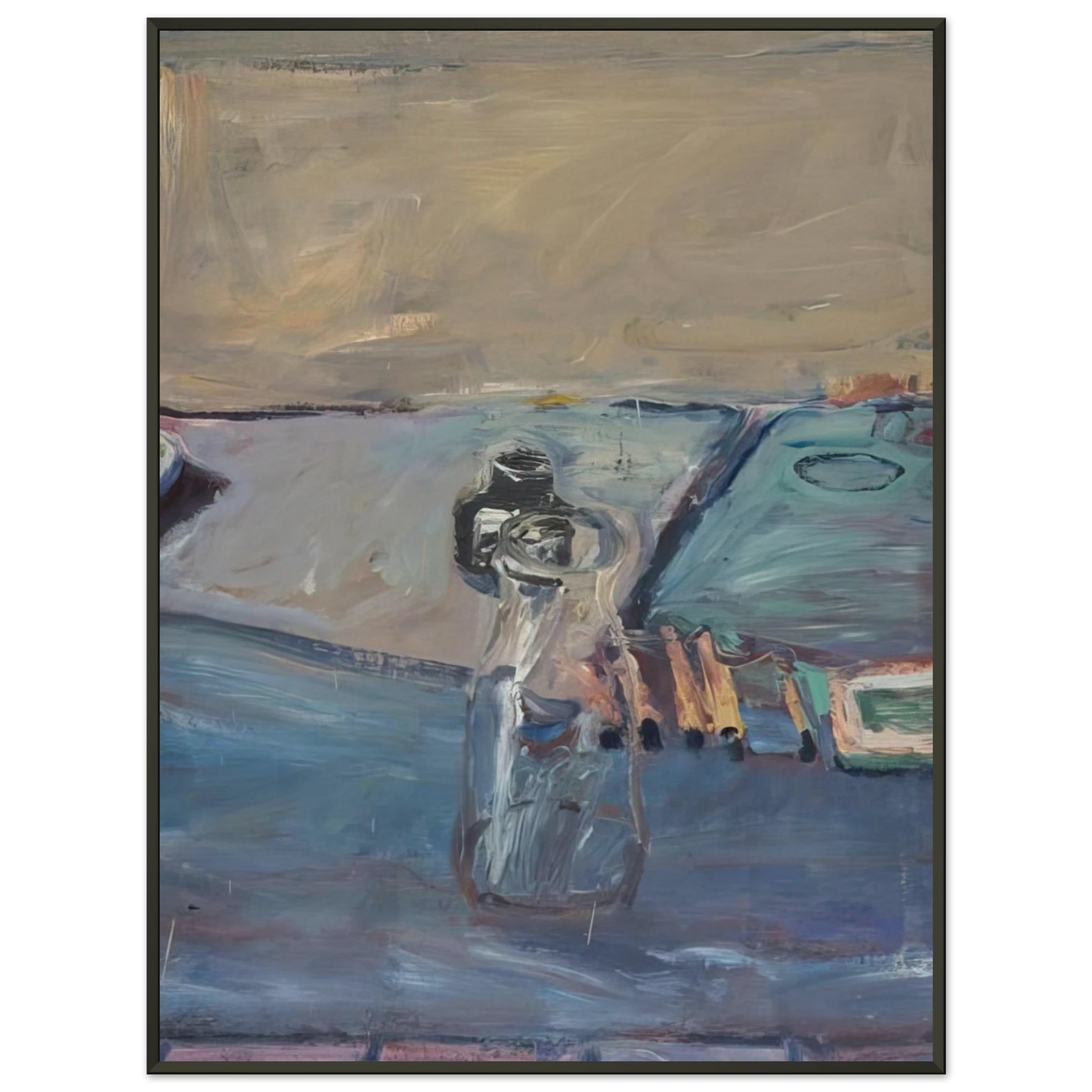 Richard Diebenkorn Bottles Framed Art Print - Aluminum Frame - 40x50 cm / 16x20 inches
