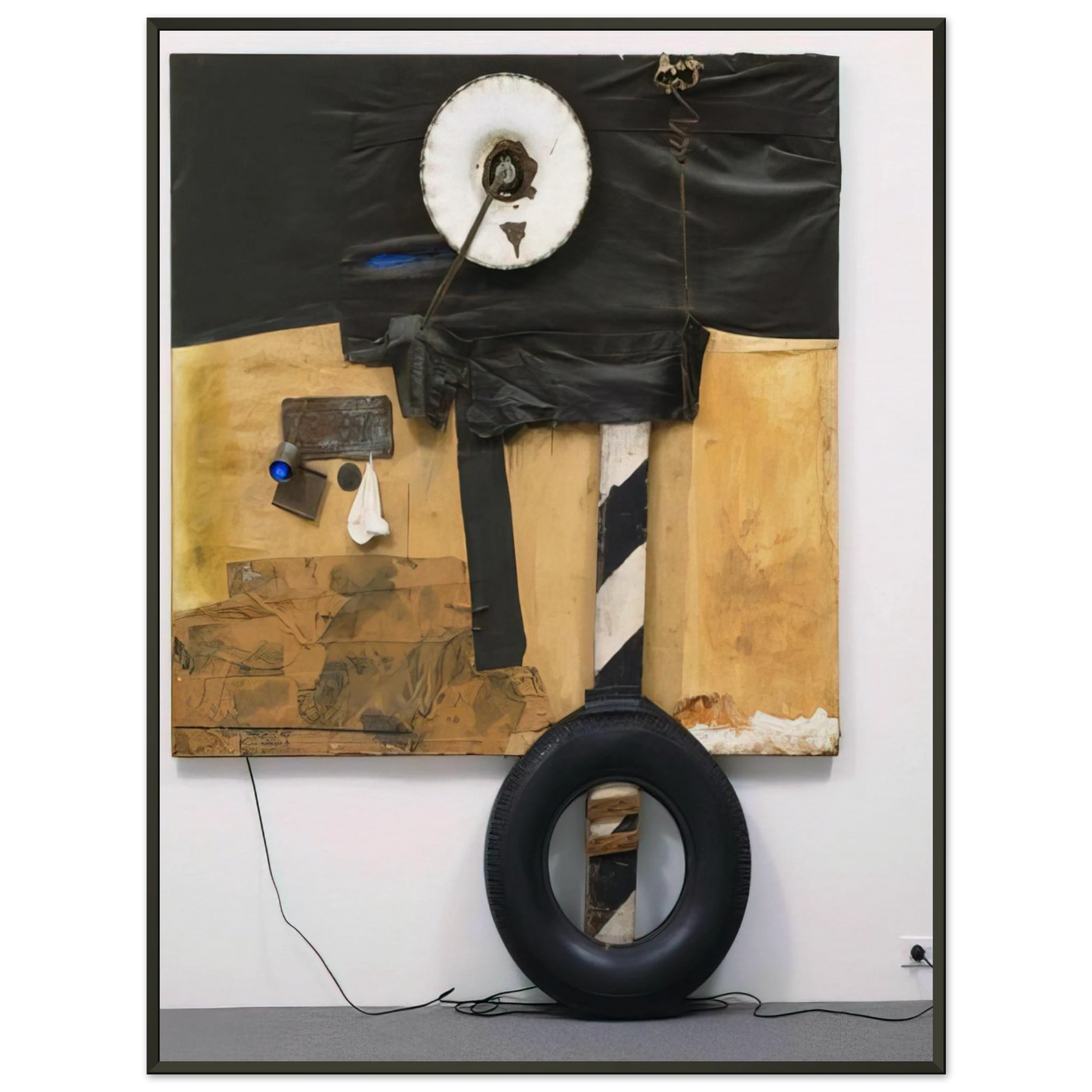 Robert Rauschenberg FIRST LANDING JUMP 1961 Framed Art Print - Aluminum Frame - 40x50 cm / 16x20 inches