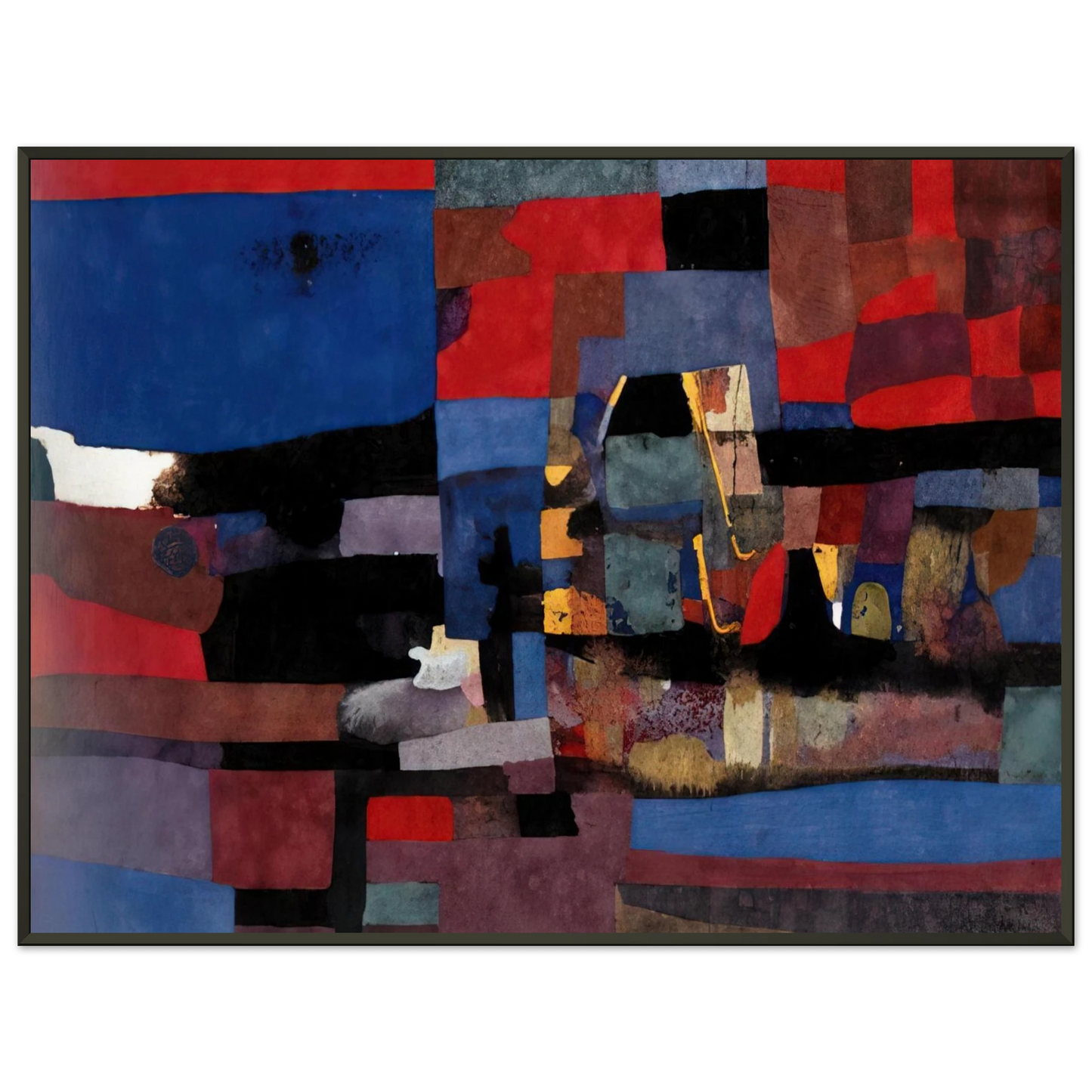 Alberto Burri Untitled 1952 Framed Art Print - Aluminum Frame - 70x100 cm / 28x40 inches