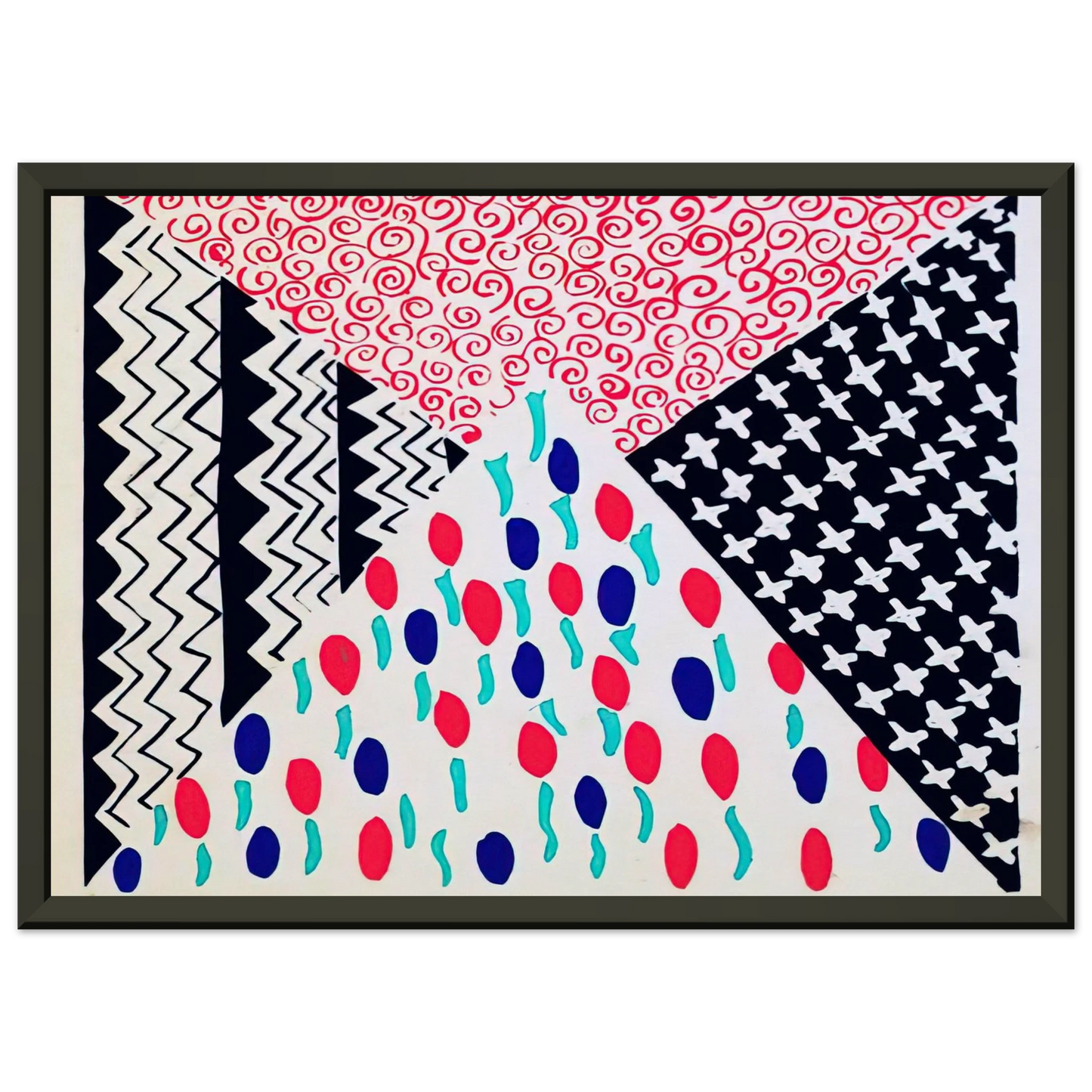 Sonia Delaunay COMPOSITION 39 Framed Art Print - Aluminum Frame - 60x80 cm / 24x32 inches