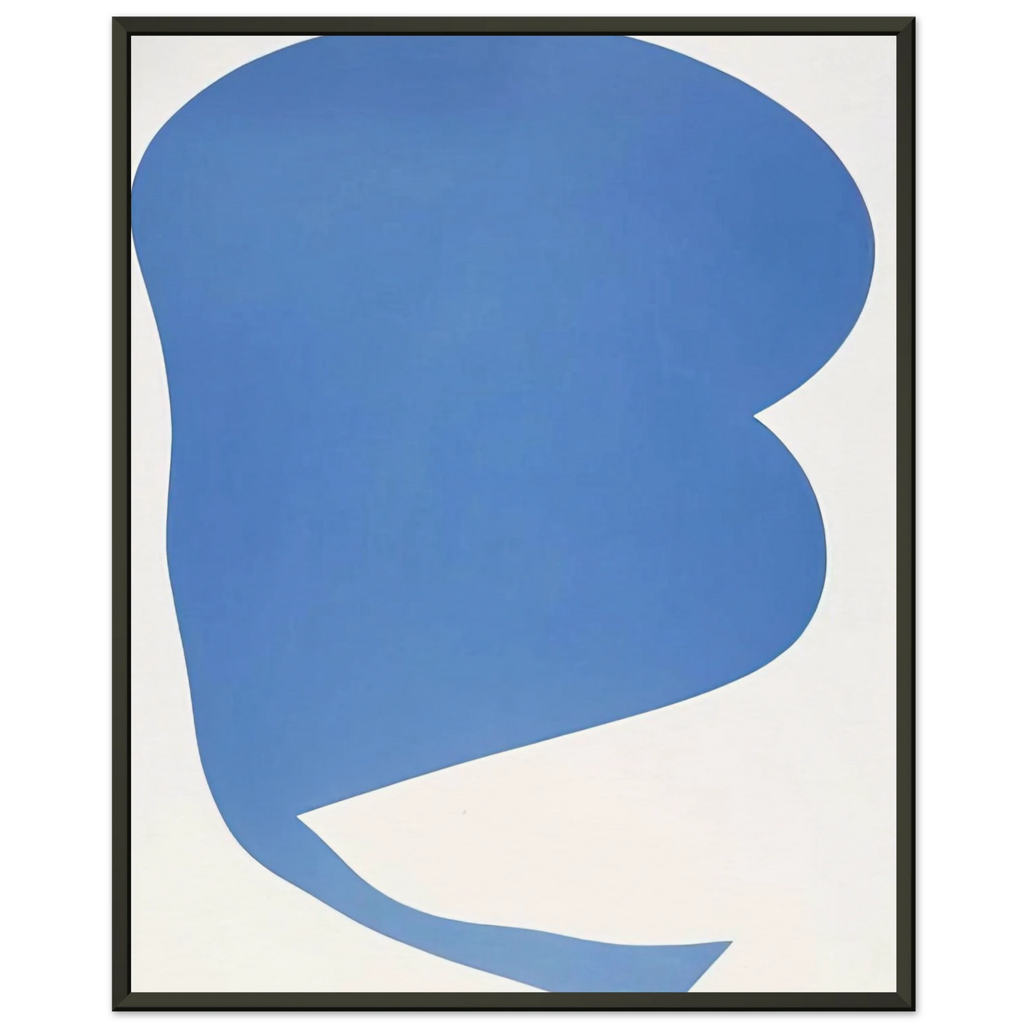 Ellsworth Kelly Blue on White Framed Art Print - Aluminum Frame - 70x100 cm / 28x40 inches