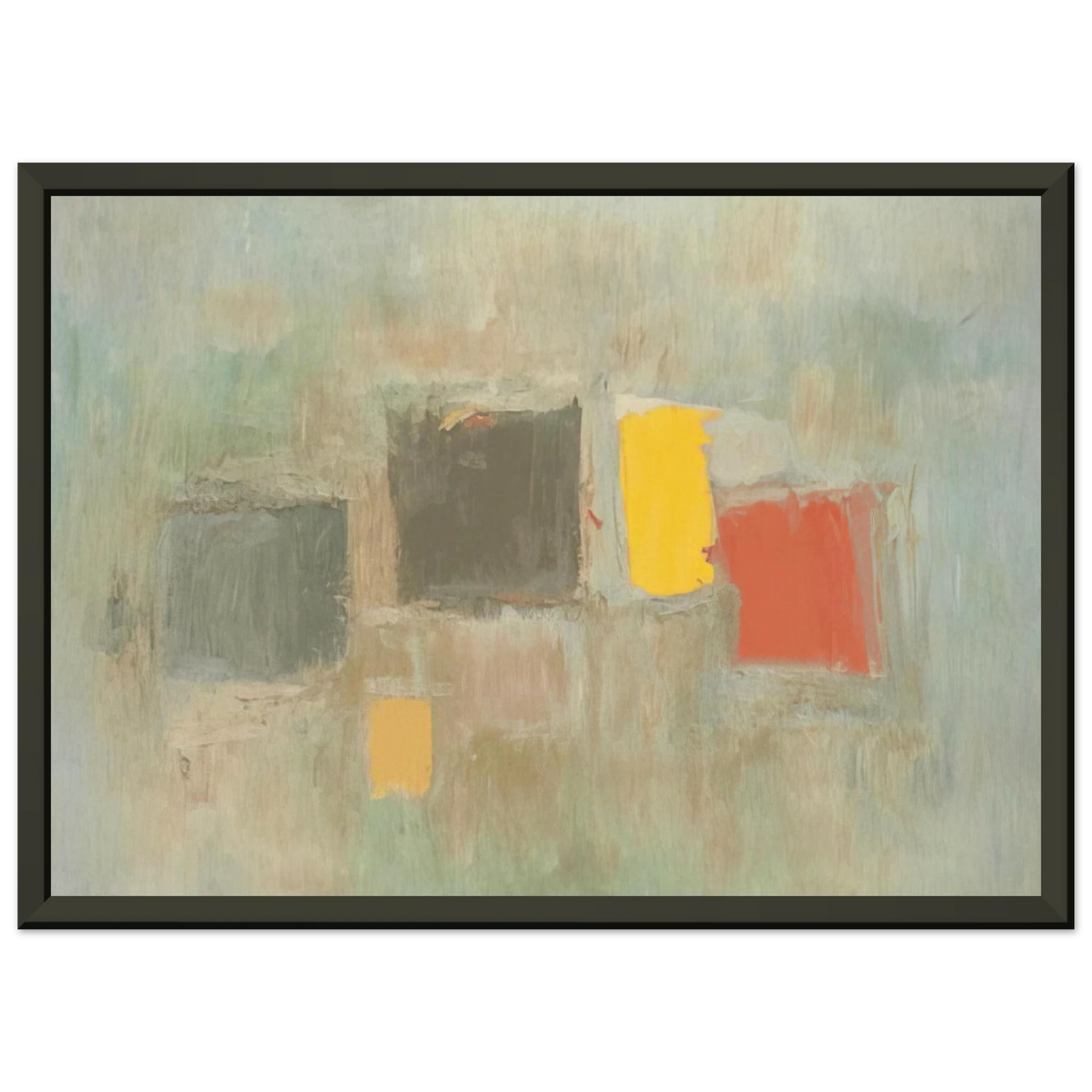 Esteban Vicente NUMBER 6 1956 Framed Art Print - Aluminum Frame - 40x50 cm / 16x20 inches