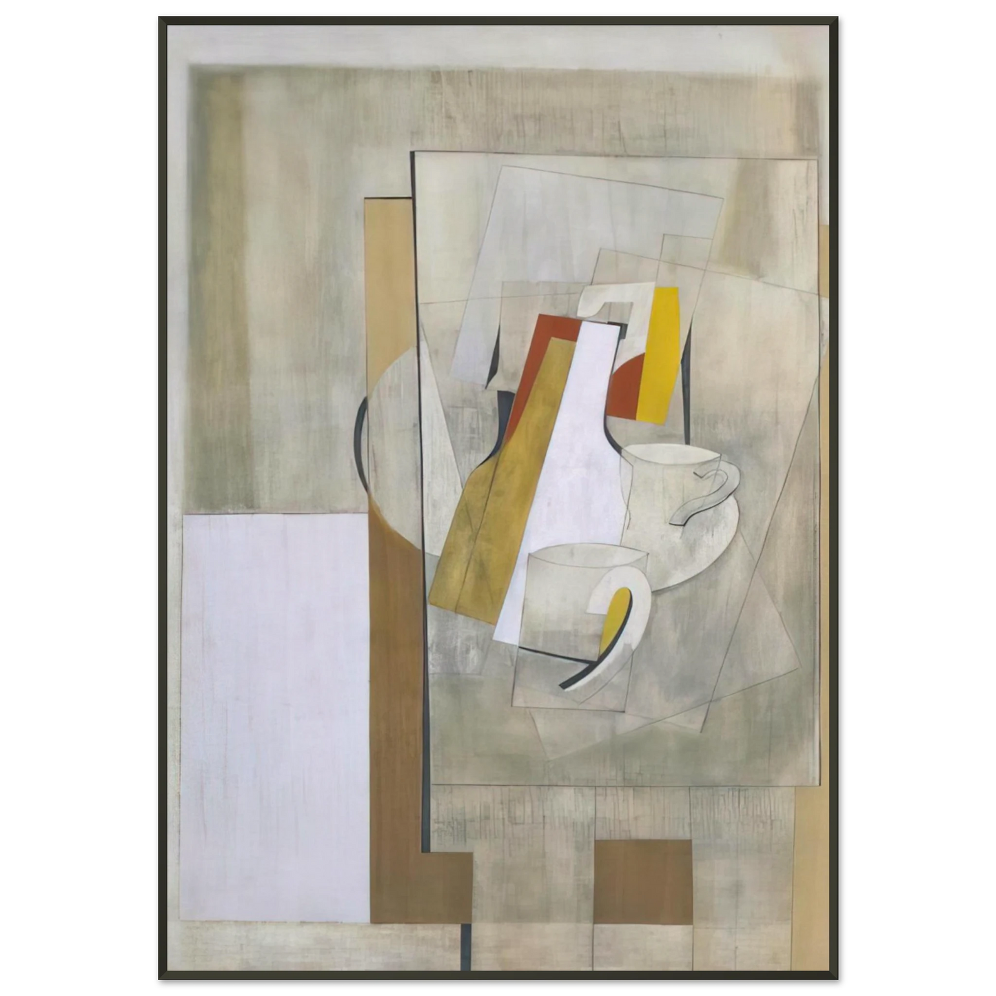 Ben Nicholson 1945 still life 1945 Framed Art Print - Aluminum Frame - 21x29.7 cm / 8x12"