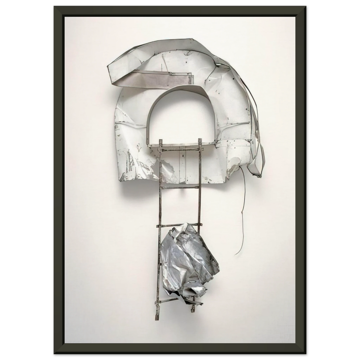 Robert Rauschenberg BALCONE GLUT NEAPOLITAN 1987 Framed Art Print - Aluminum Frame - 40x50 cm / 16x20 inches