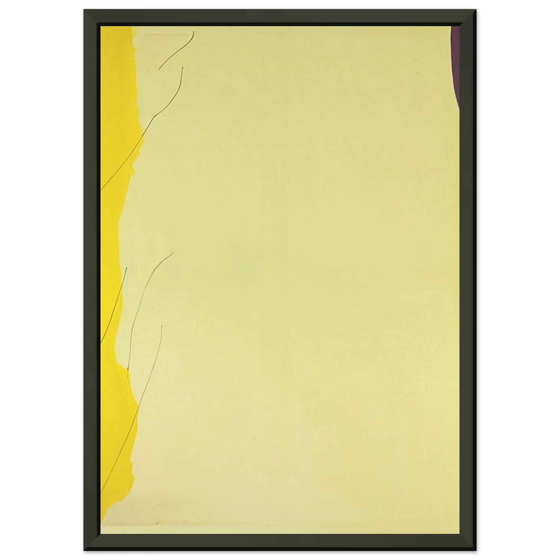 Helen Frankenthaler  Distillation  1973 Framed Art Print  - Aluminum Frame - 40x50 cm / 16x20 inches