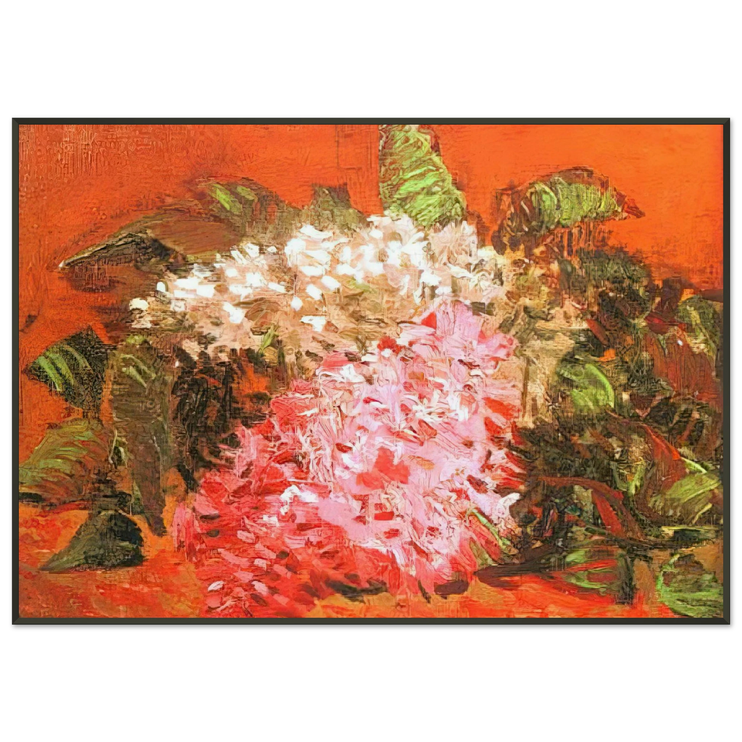 Vincent van Gogh Lilacs Framed Art Print - Aluminum Frame - 21x29.7 cm / 8x12"