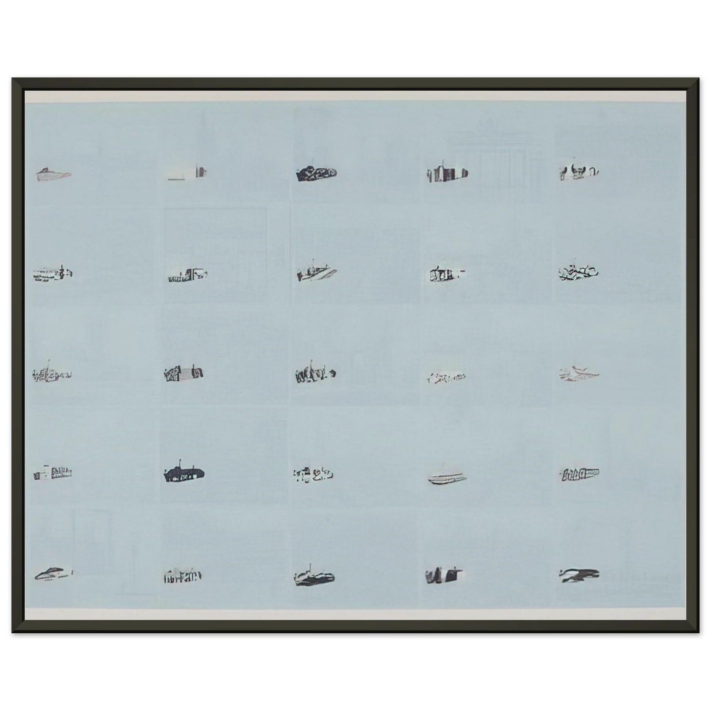 Dieter Roth Dusseldorf 1970 Framed Art Print - Aluminum Frame - 70x100 cm / 28x40 inches