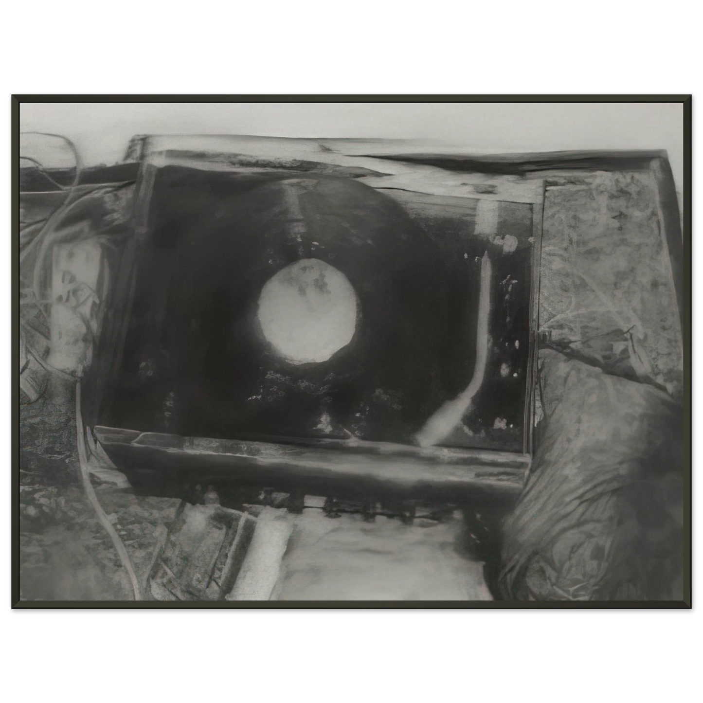 Gerhard Richter RECORD PLAYER 1988 Framed Art Print - Aluminum Frame - 70x100 cm / 28x40 inches