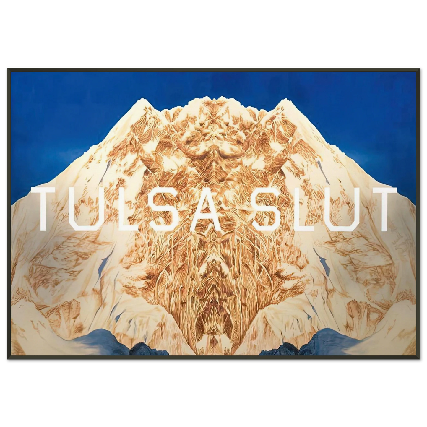 Edward Ruscha TULSA SLUT 2016 Framed Art Print - Aluminum Frame - 21x29.7 cm / 8x12"
