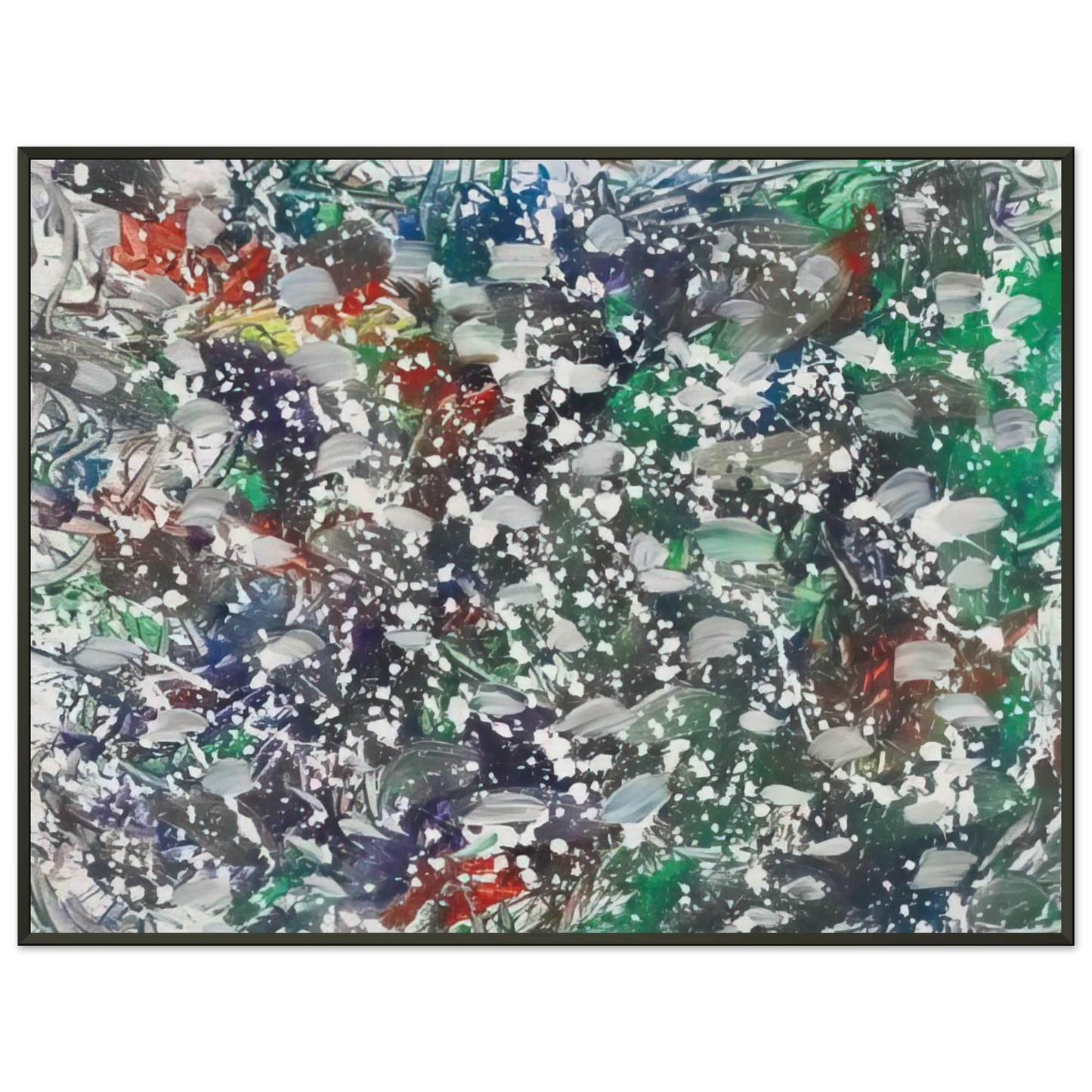 Marcel Barbeau Neigeoliale Framed Art Print - Aluminum Frame - 70x100 cm / 28x40 inches