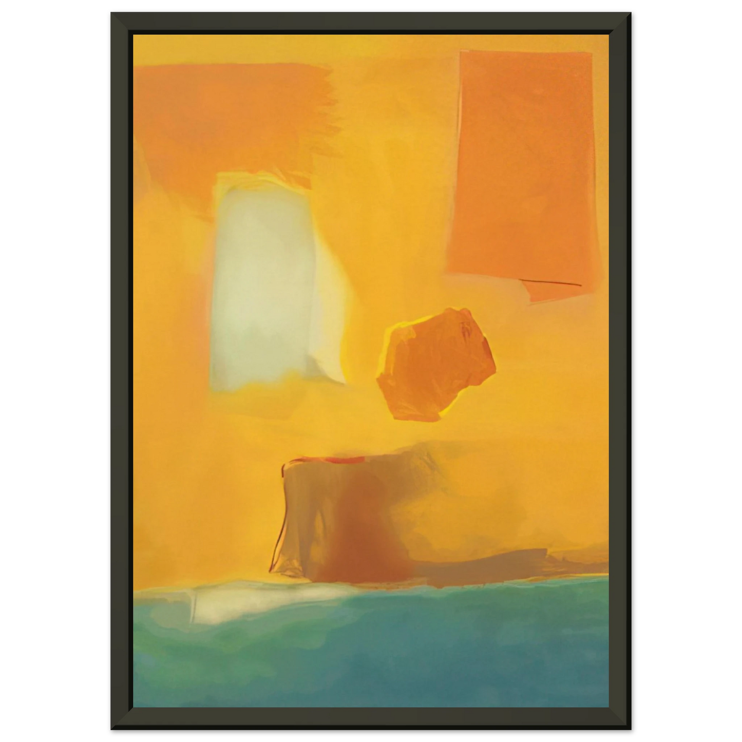 Esteban Vicente UNTITLED 1985 Framed Art Print - Aluminum Frame - 40x50 cm / 16x20 inches