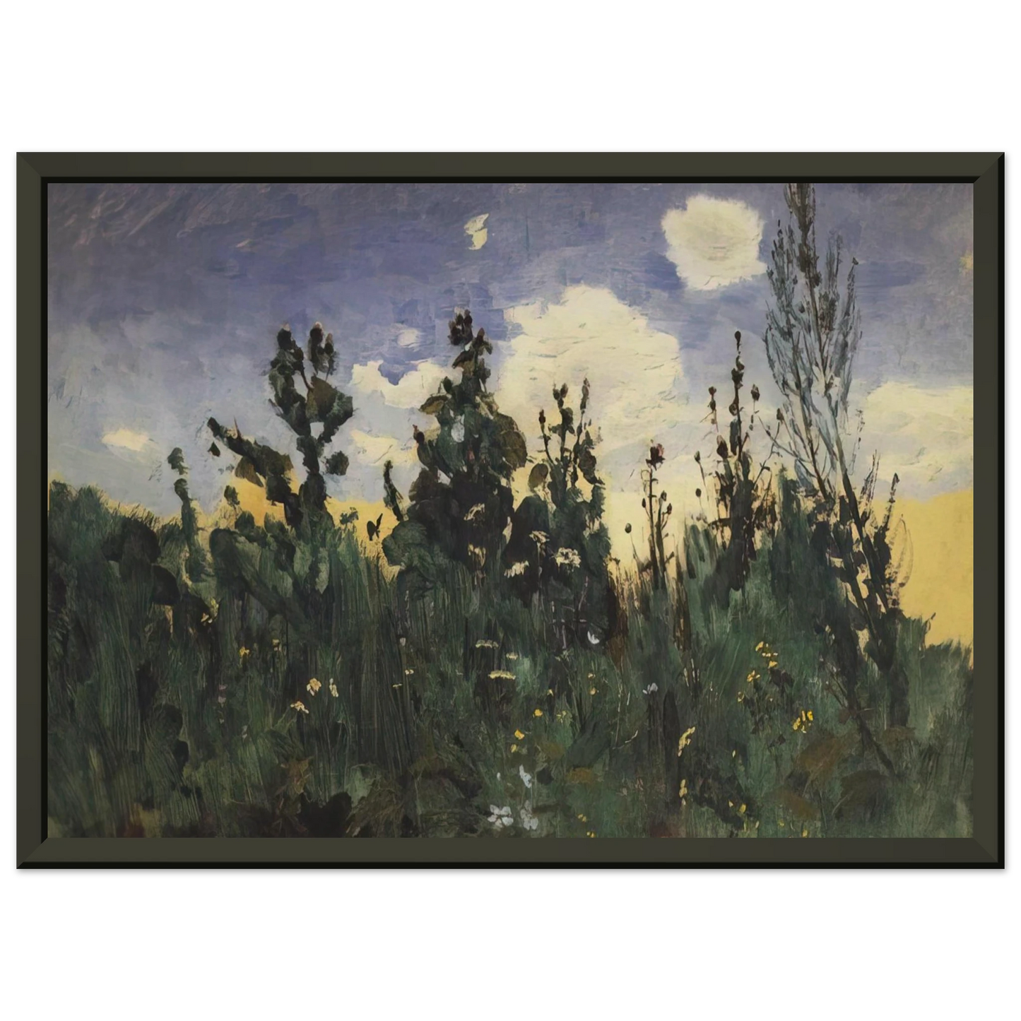 Arkhyp Kuindzhi Wild grass Framed Art Print - Aluminum Frame - 70x100 cm / 28x40 inches