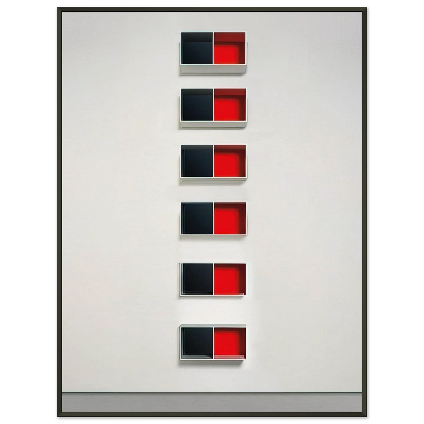 Donald Judd Untitled Menziken 8816 1988 Framed Art Print - Aluminum Frame - 70x100 cm / 28x40 inches