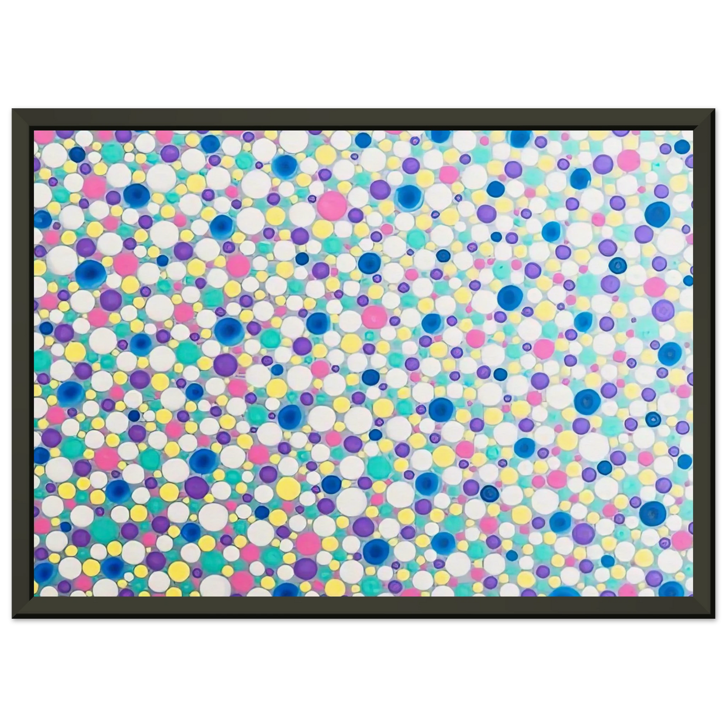 Yayoi Kusama DOTS 2004 Framed Art Print - Aluminum Frame - 40x50 cm / 16x20 inches