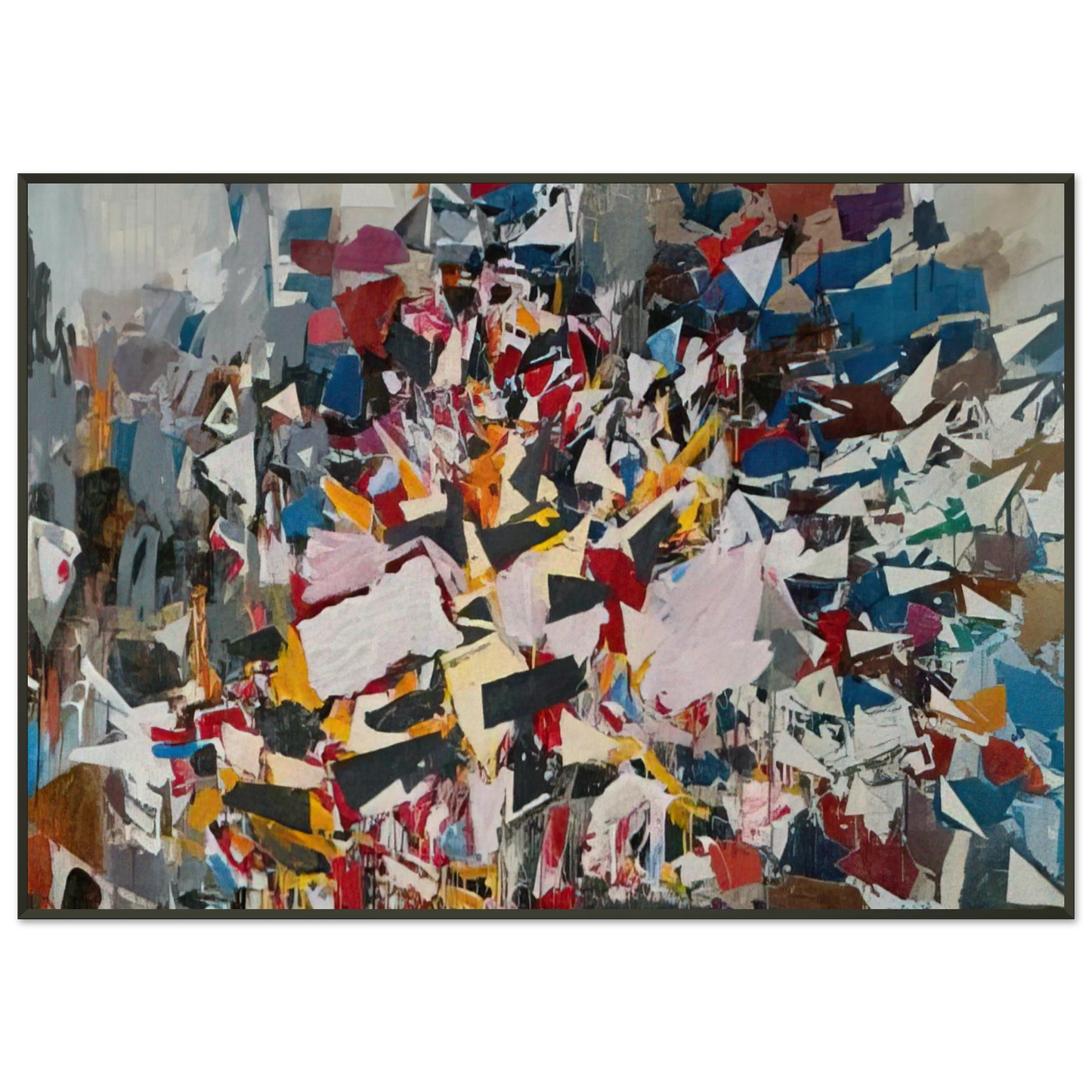 Robert Goodnough Upward Direction 1988 Framed Art Print - Aluminum Frame - 21x29.7 cm / 8x12"