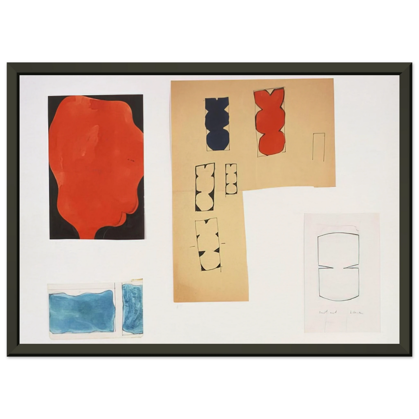 Ellsworth Kelly Tablet 91 Framed Art Print - Aluminum Frame - 70x100 cm / 28x40 inches