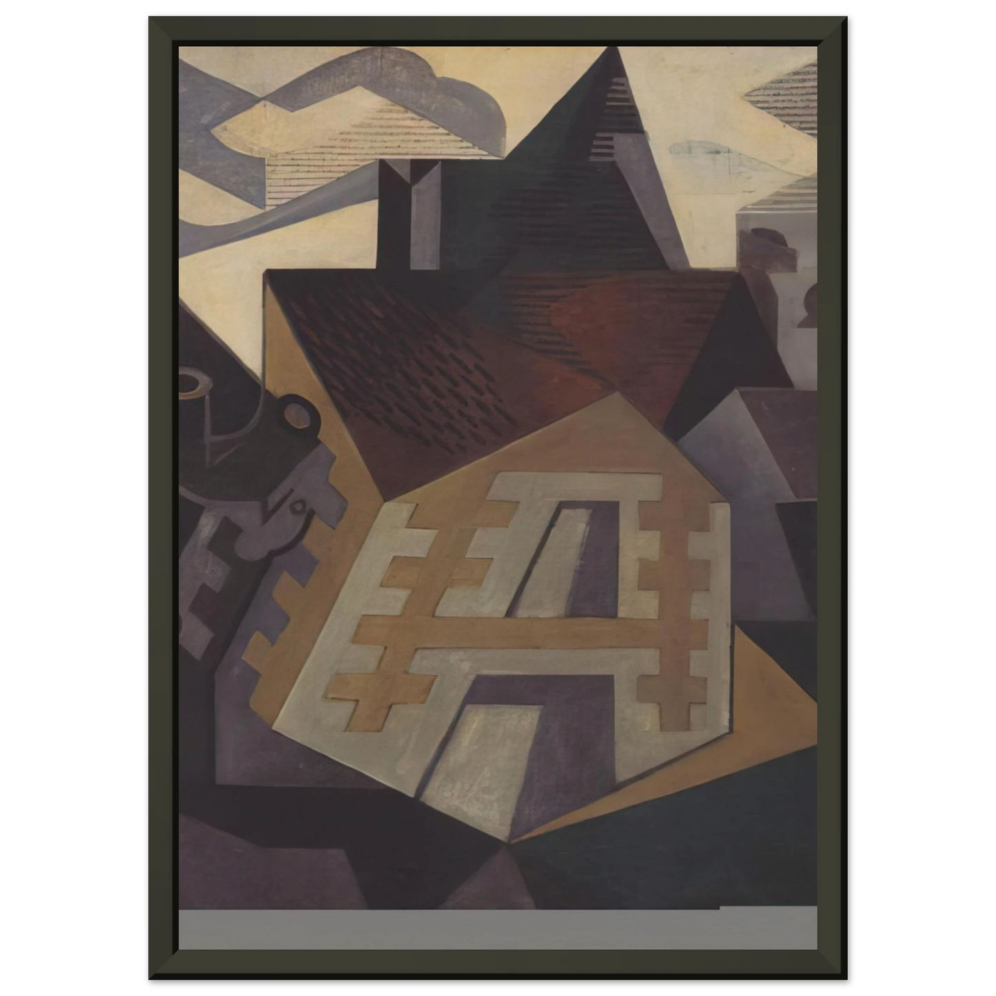 Juan Gris LANDSCAPE AT BEAULIEU 1918 Framed Art Print - Aluminum Frame - 60x80 cm / 24x32 inches