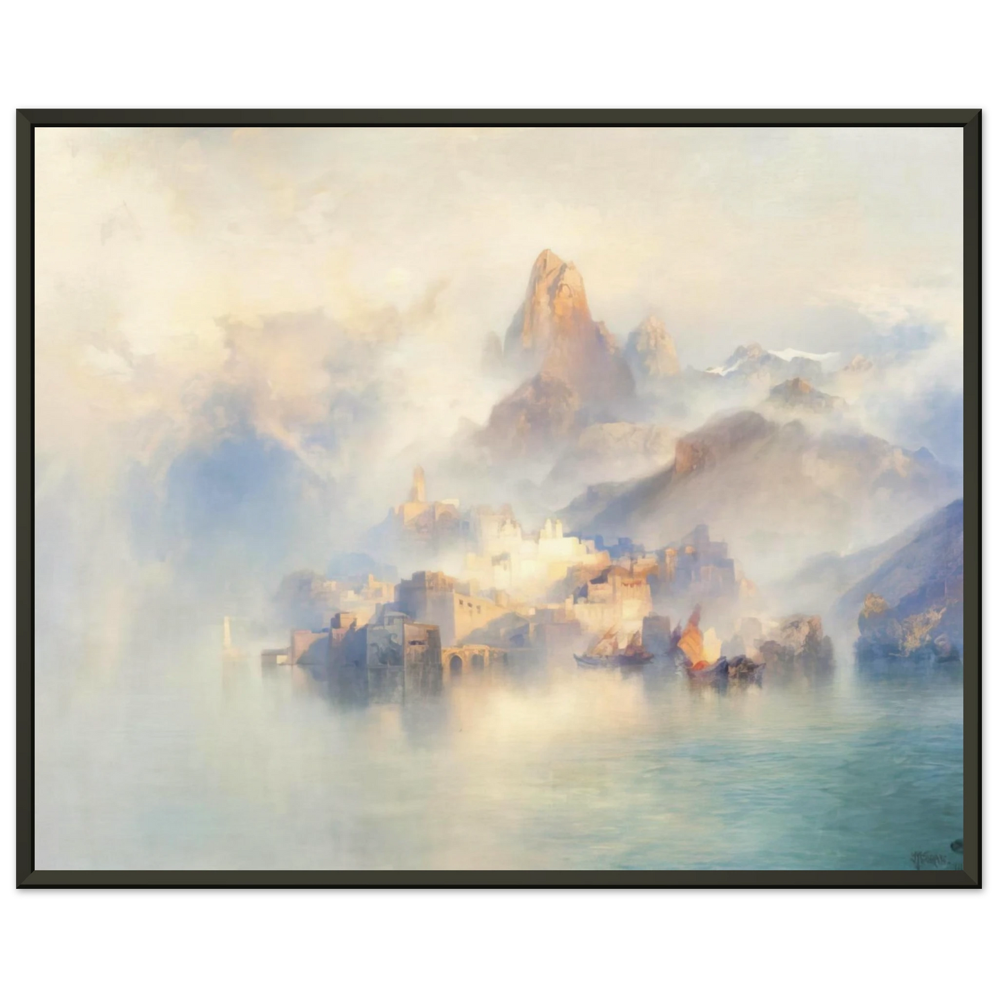 Thomas Moran The Dream City Framed Art Print - Aluminum Frame - 70x100 cm / 28x40 inches