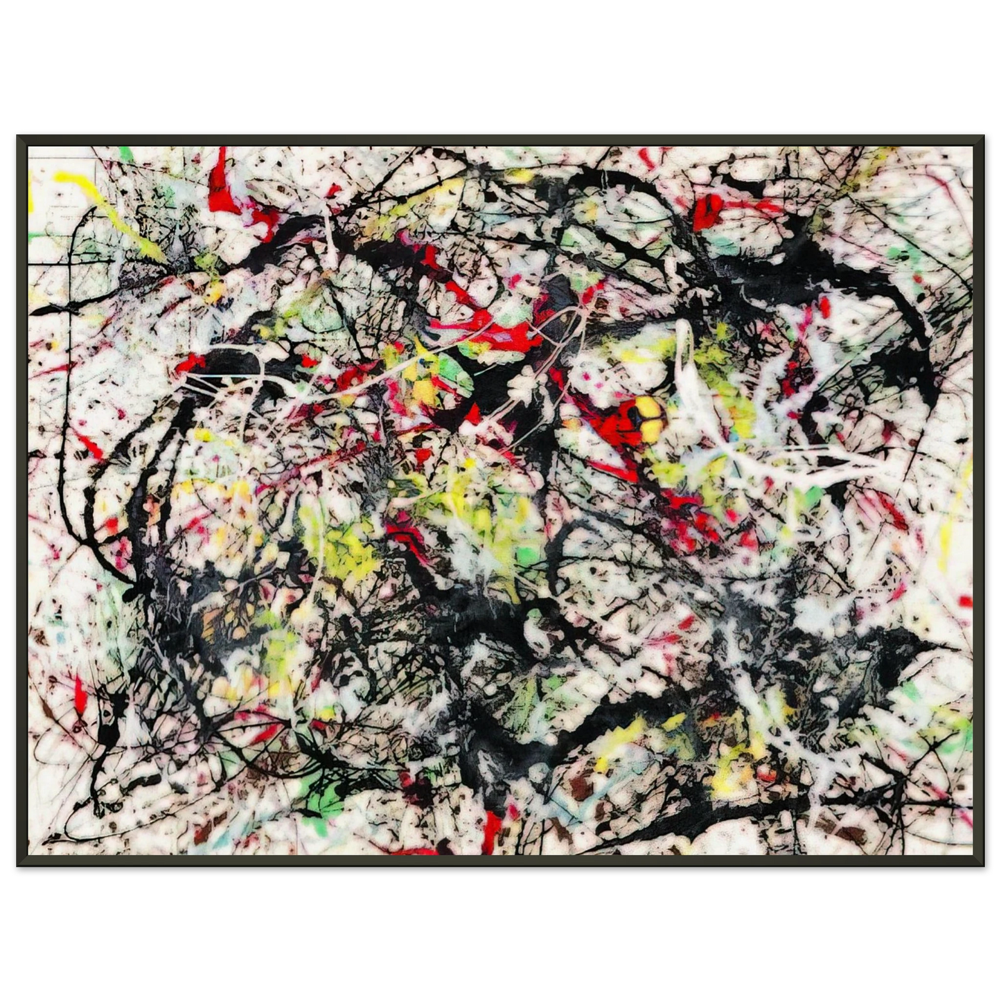 Jackson Pollock NUMBER 48 1949 Framed Art Print - Aluminum Frame - 70x100 cm / 28x40 inches