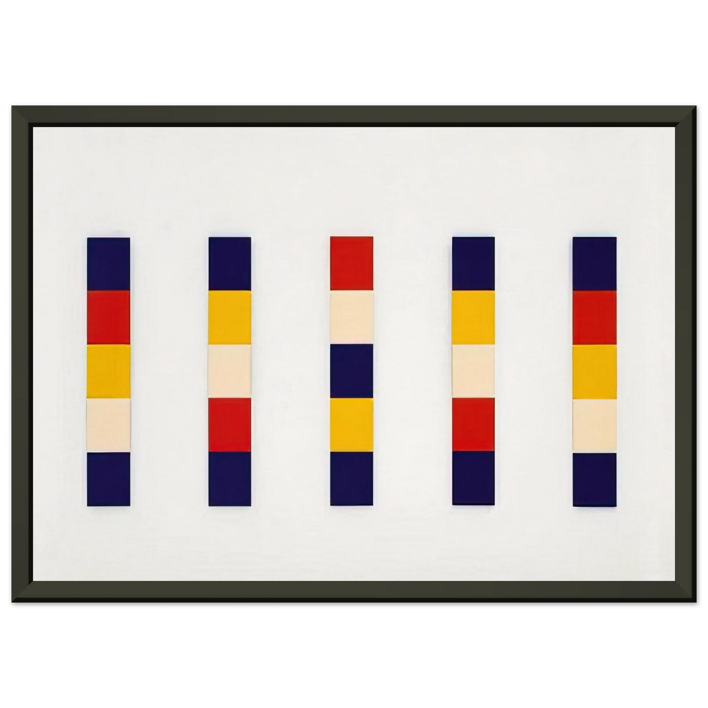 Ellsworth Kelly Red Yellow Blue White Framed Art Print - Aluminum Frame - 60x80 cm / 24x32 inches
