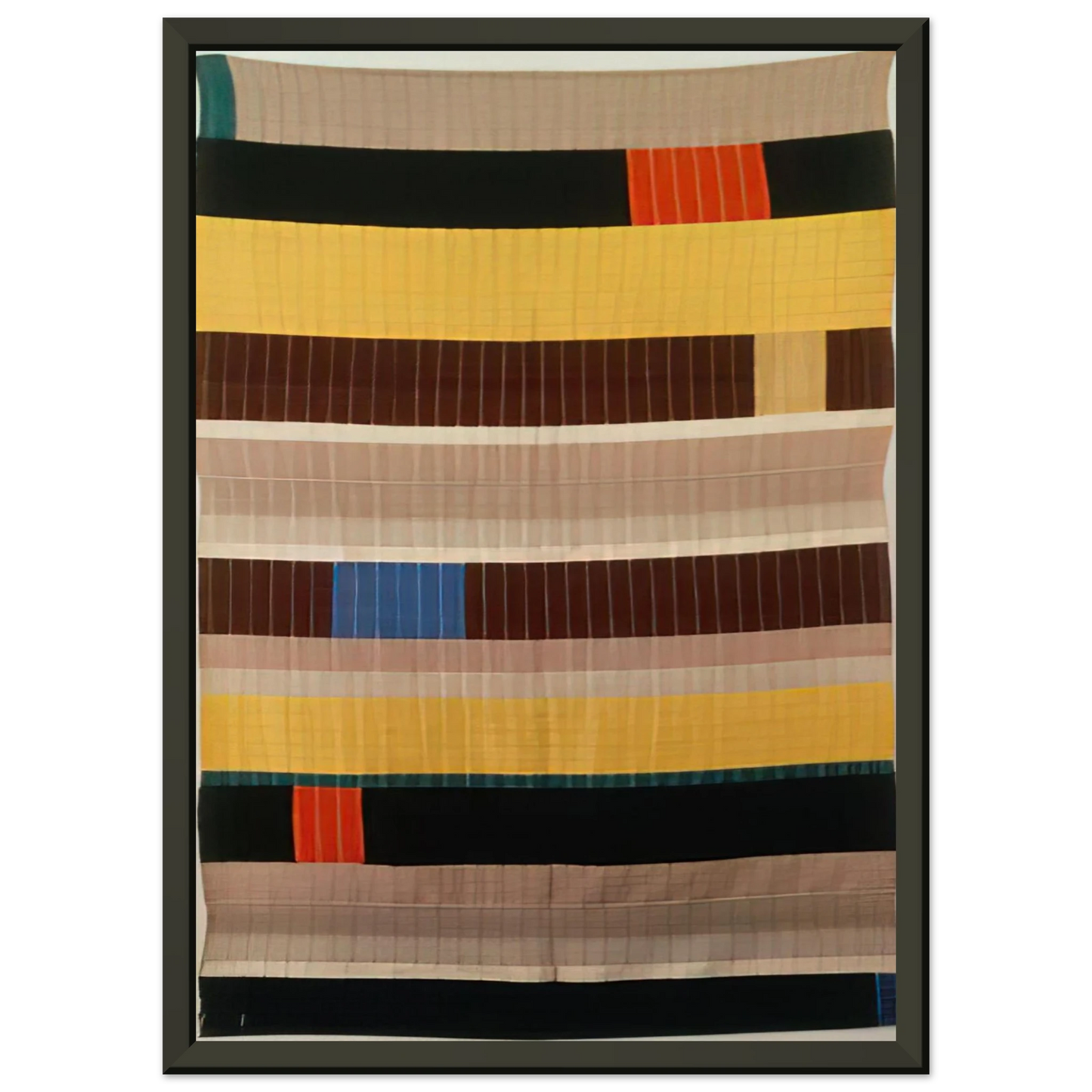 Anni Albers WALL HANGING 1925 1 Framed Art Print - Aluminum Frame - 60x80 cm / 24x32 inches