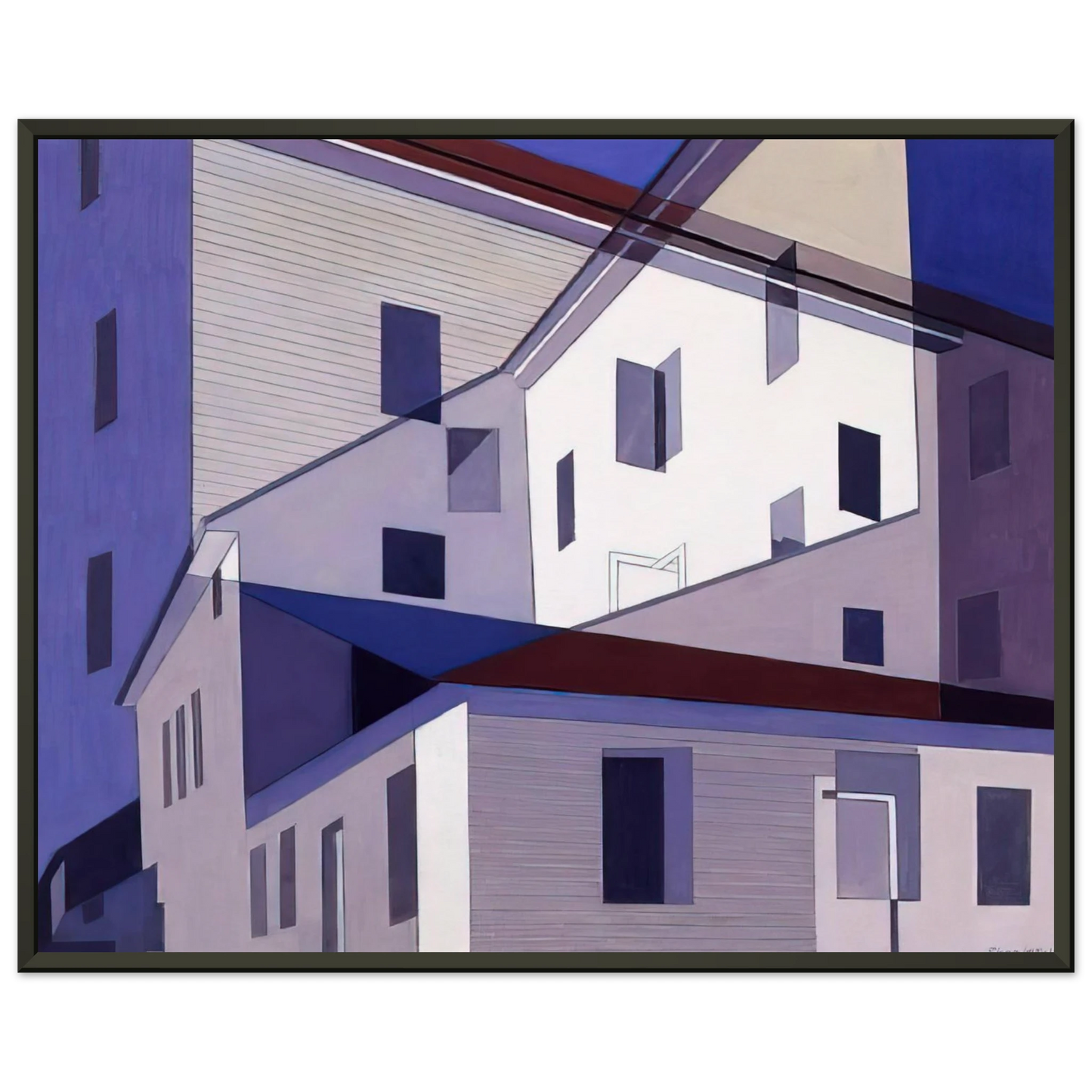 Charles Sheeler On A Shaker Theme 2 Precisionism Framed Art Print - Aluminum Frame - 70x100 cm / 28x40 inches