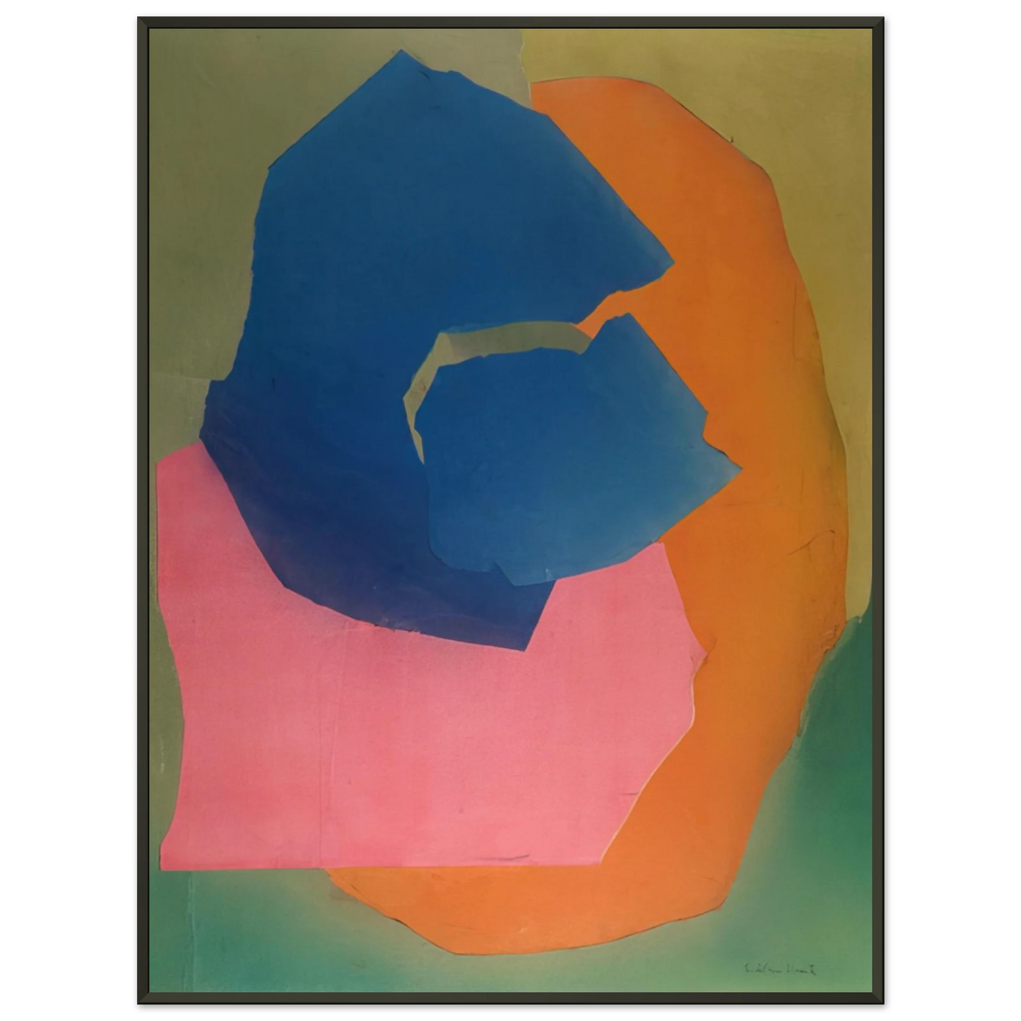 Esteban Vicente KALANI HAWAII 1969 Framed Art Print - Aluminum Frame - 60x80 cm / 24x32 inches