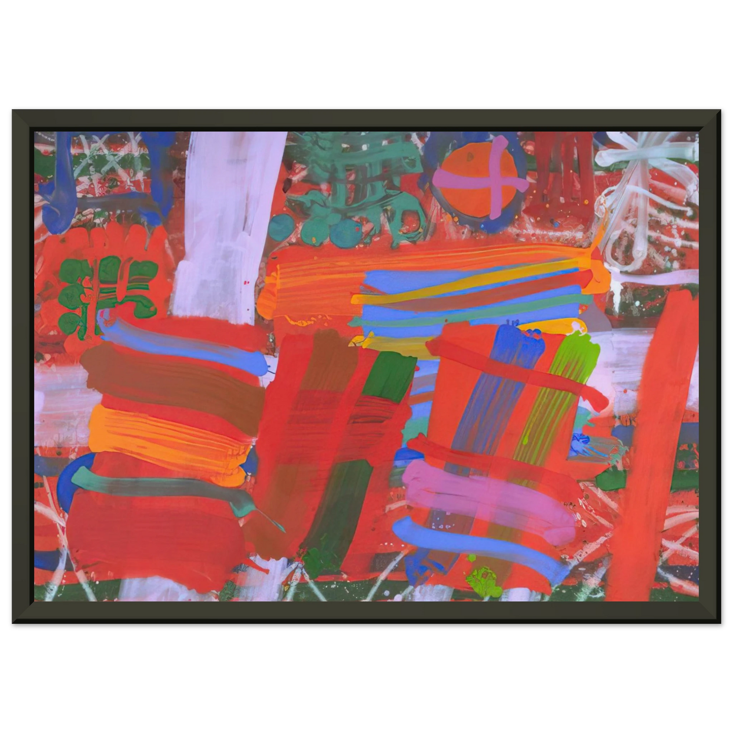 Albert Irvin St Germain 1995 Framed Art Print - Aluminum Frame - 70x100 cm / 28x40 inches