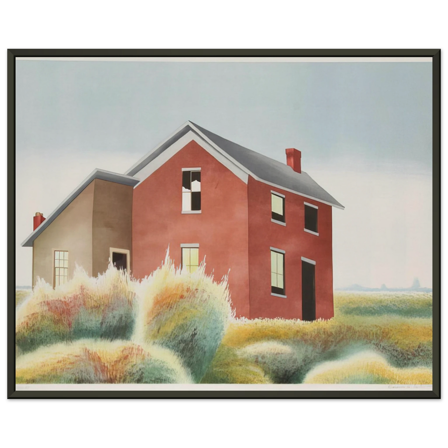 Clarence Holbrook Carter Homestead 1979 Framed Art Print - Aluminum Frame - 60x80 cm / 24x32 inches