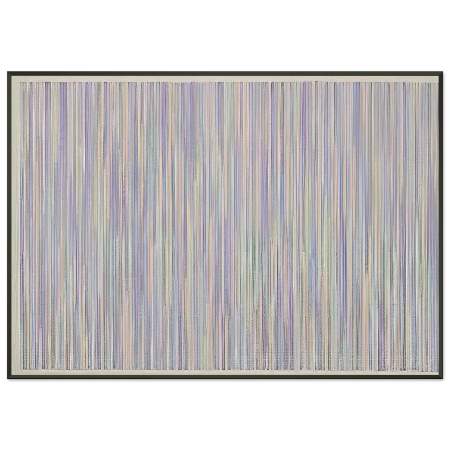 Gene Davis  Pocono  1984 Framed Art Print  - Aluminum Frame - 21x29.7 cm / 8x12"