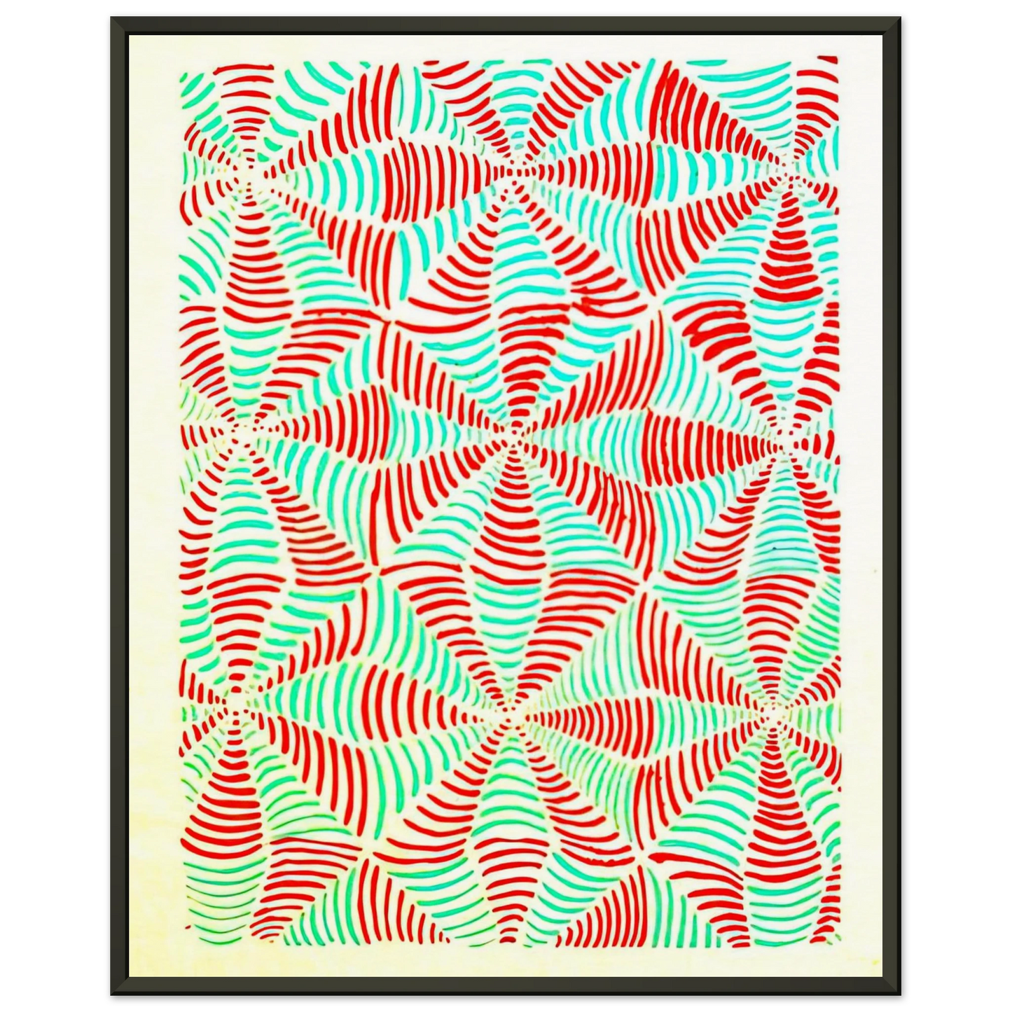 Sonia Delaunay COMPOSITION 16 Framed Art Print - Aluminum Frame - 60x80 cm / 24x32 inches