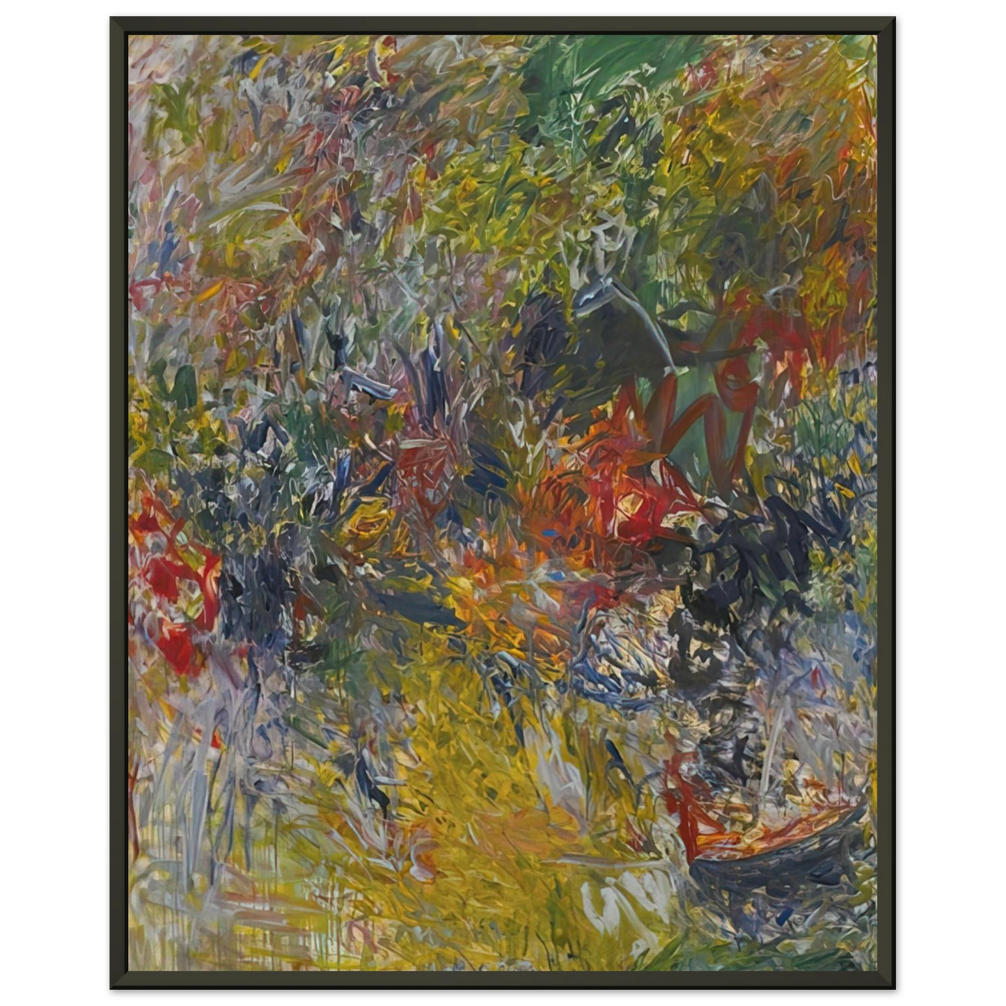 Milton Resnick ROSELAND 1959 Framed Art Print - Aluminum Frame - 40x50 cm / 16x20 inches