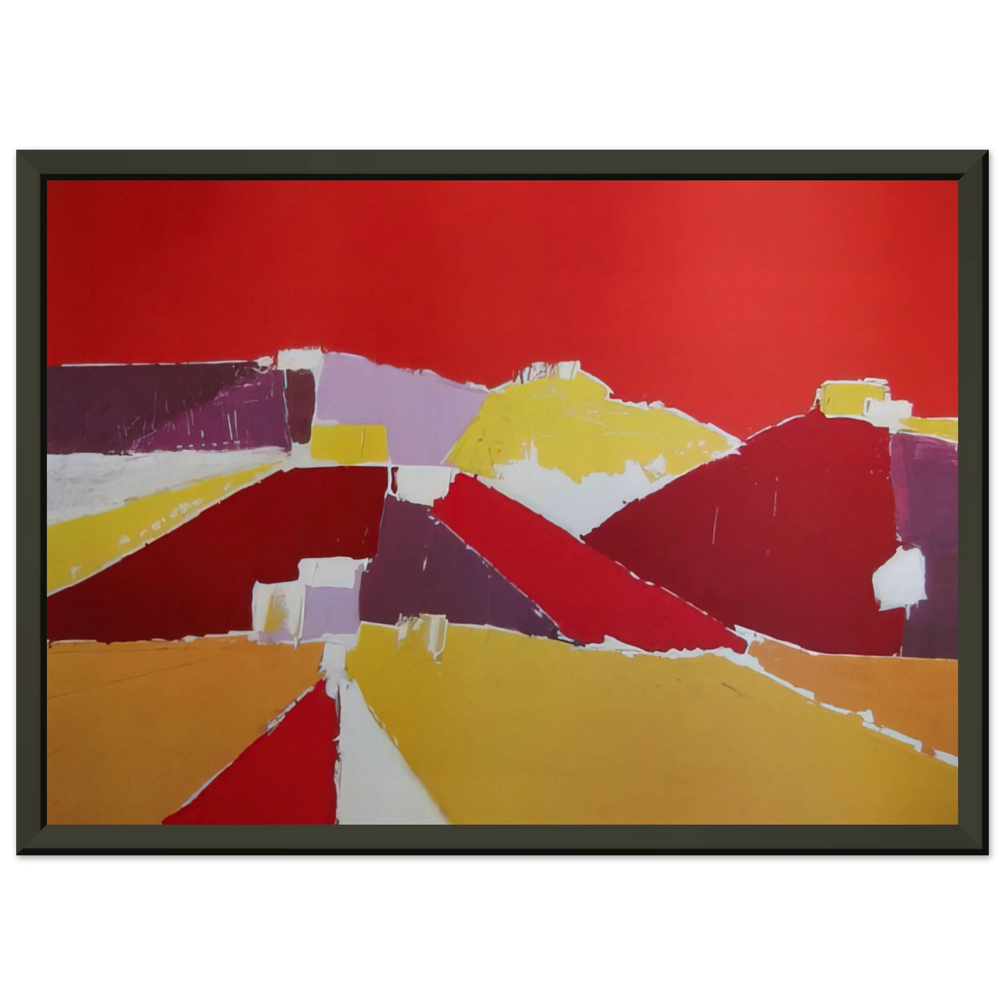 Nicolas de Stael Agrigente 1953 Framed Art Print - Aluminum Frame - 60x80 cm / 24x32 inches