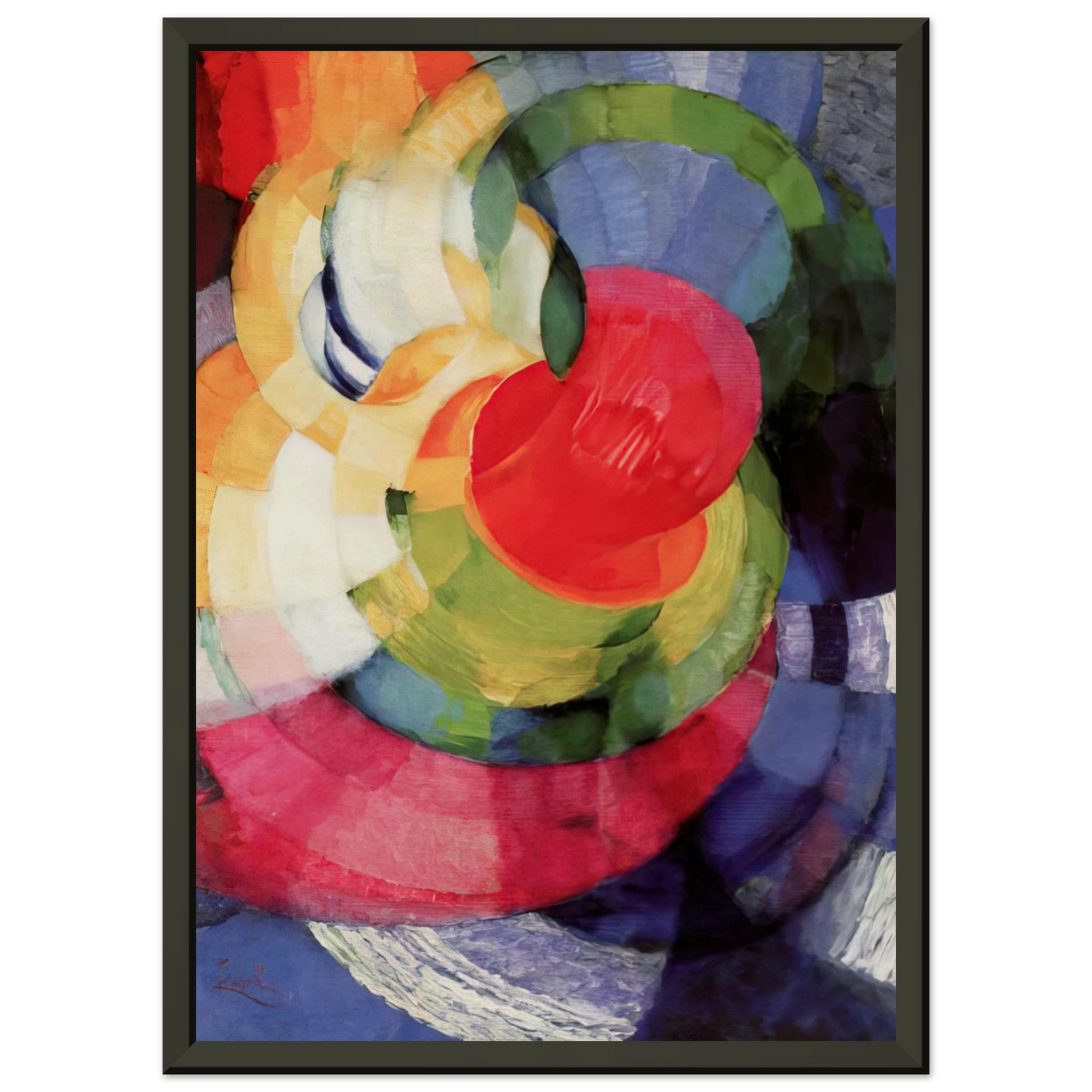 Frantisek Kupka Disks of Newton Study for Fugue in Two Colors Framed Art Print - Aluminum Frame - 60x80 cm / 24x32 inches