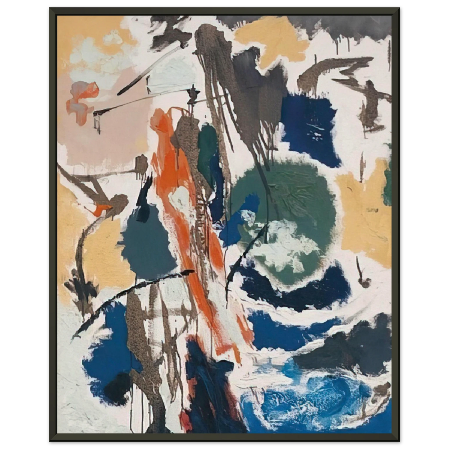 John Ferren Outdoors 1952 Framed Art Print - Aluminum Frame - 60x80 cm / 24x32 inches