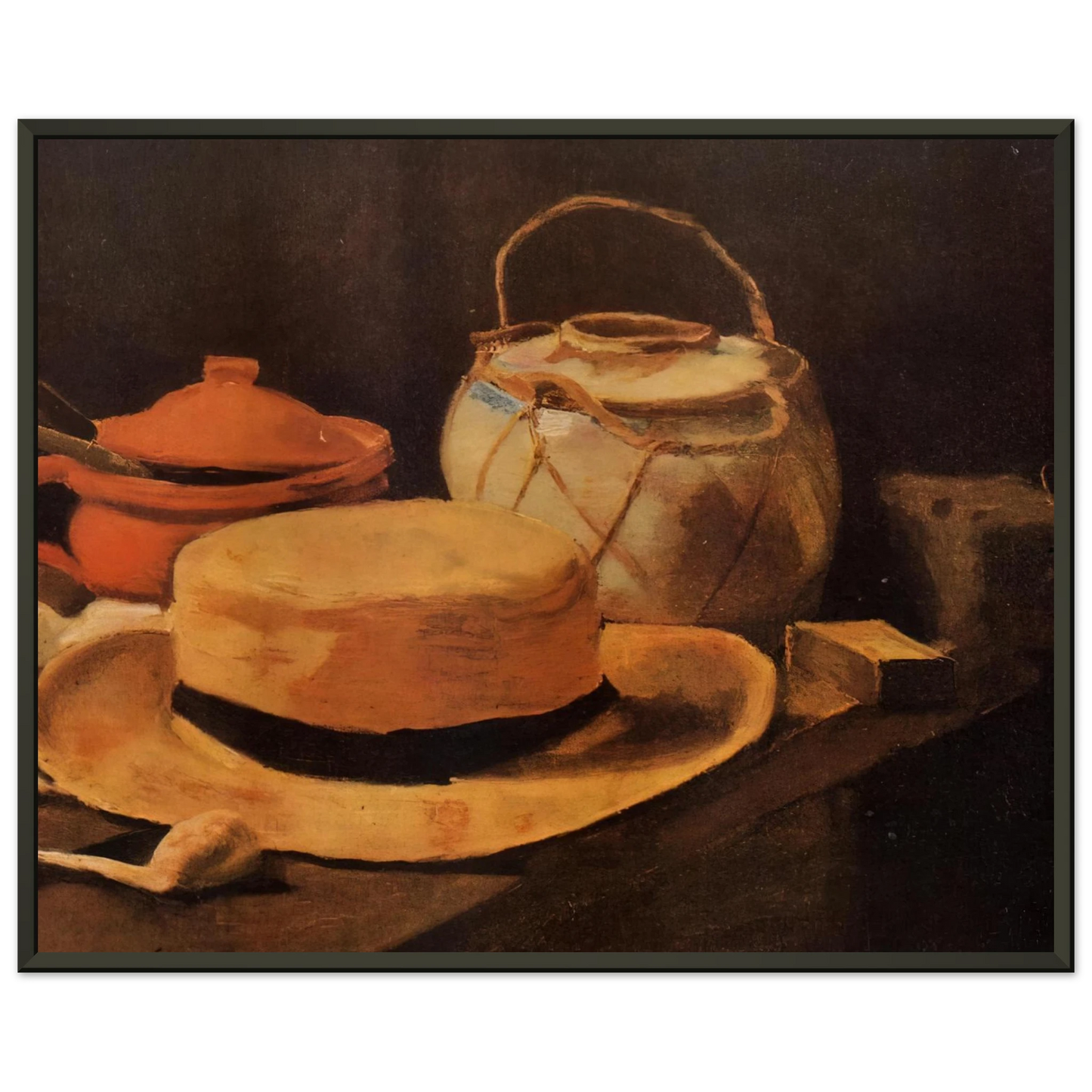 Vincent van Gogh Still Life with Yellow Hat Framed Art Print - Aluminum Frame - 40x50 cm / 16x20 inches